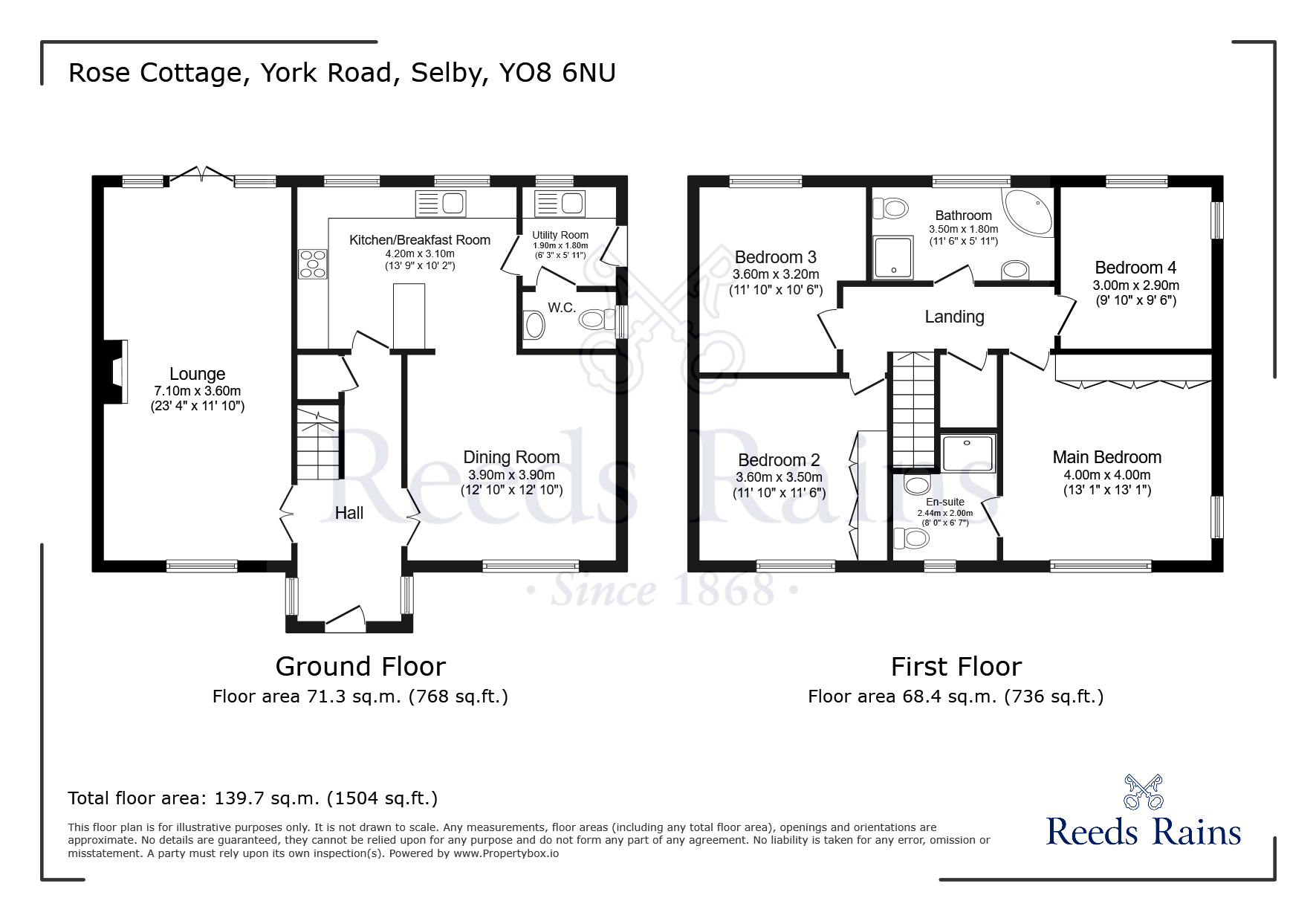 Rose Cottage,, York Road, Selby floorplan