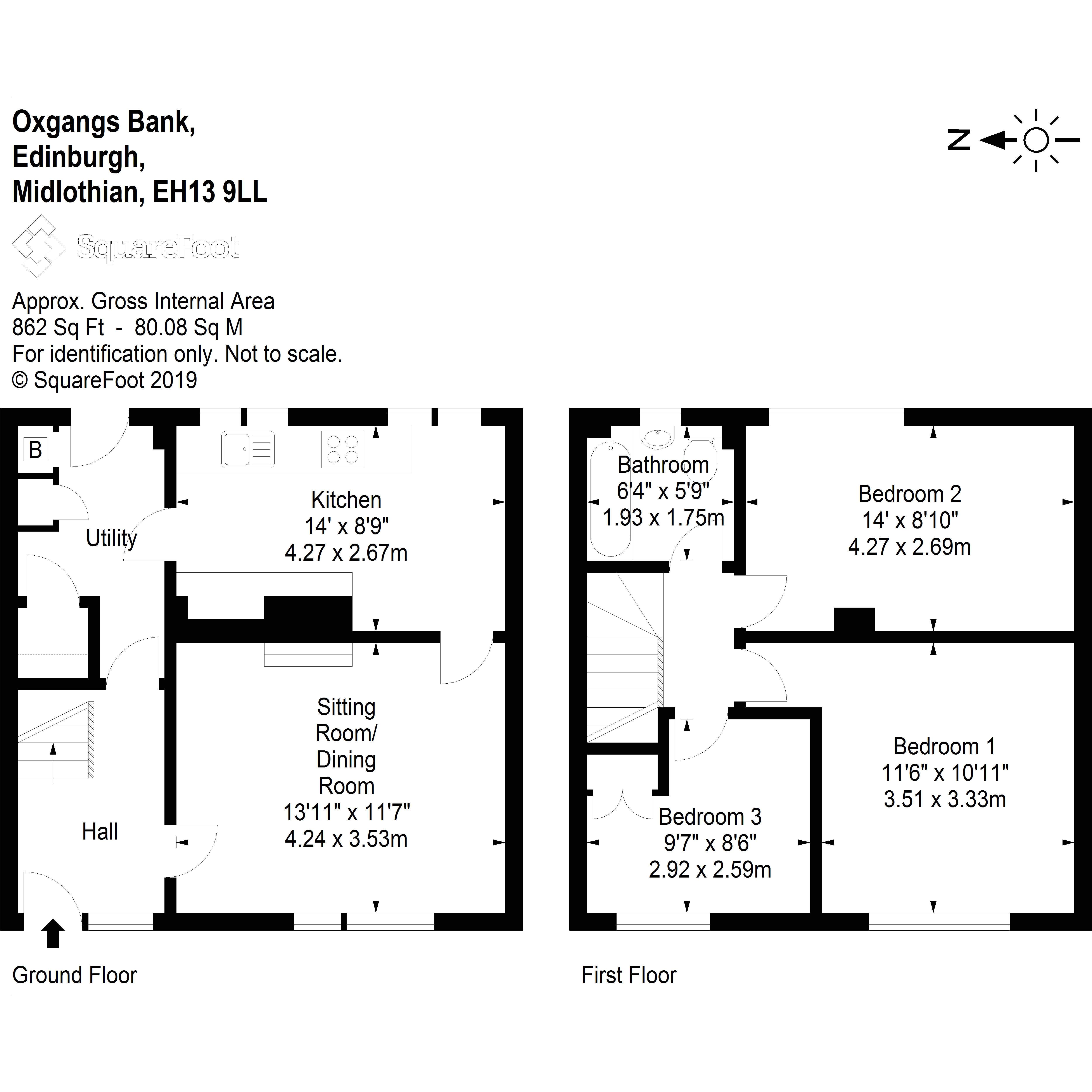 3 Bedrooms  for sale in Oxgangs Bank, Oxgangs, Edinburgh EH13