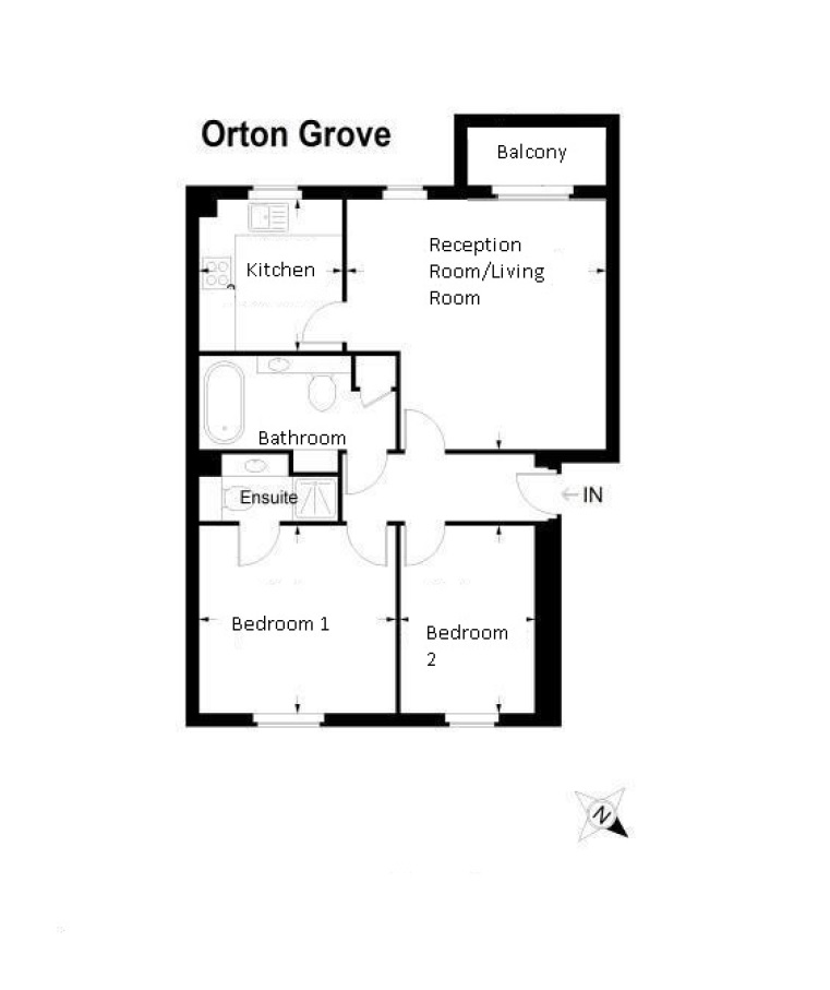 2 Bedrooms Flat for sale in Orton Grove, Enfield EN1