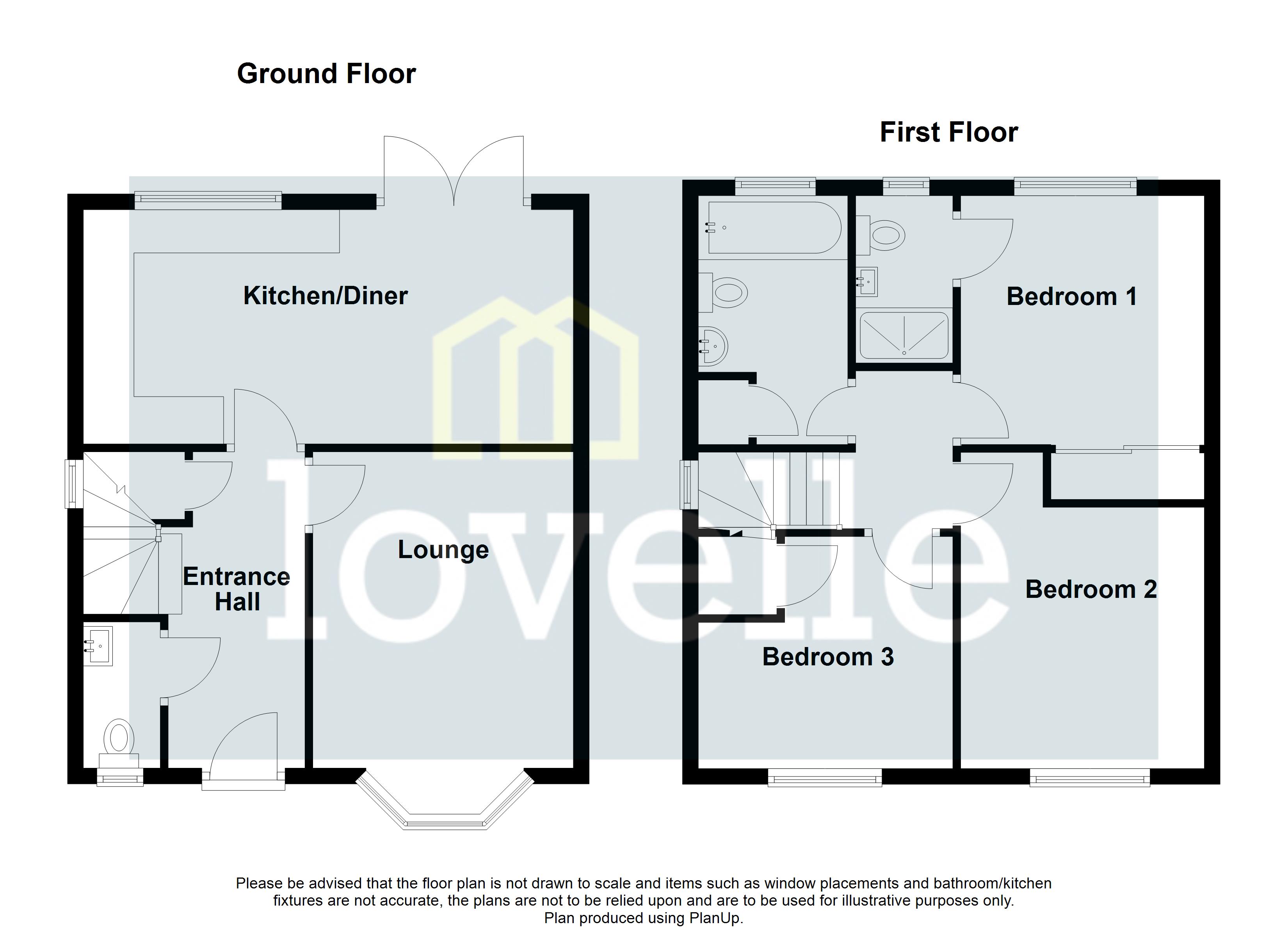 3, Walnut Close, Louth floorplan