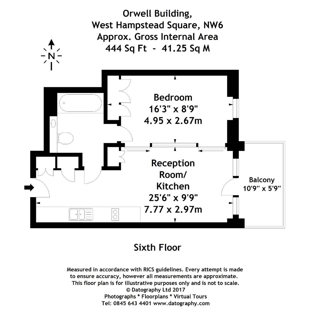 Apartment 602, Orwell Building, Heritage Lane, London floorplan