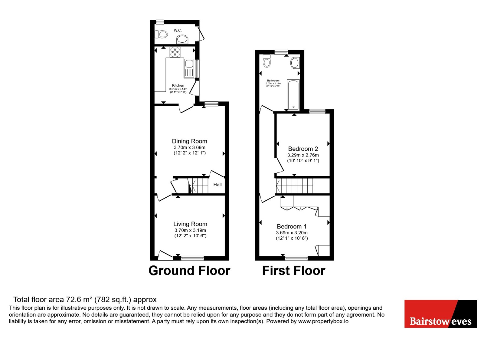 64, Bedford Road, Essex floorplan