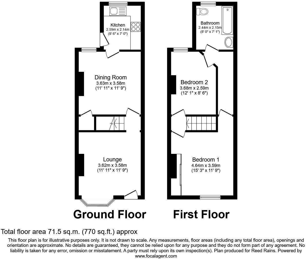 38, Hinde House Lane, Sheffield floorplan