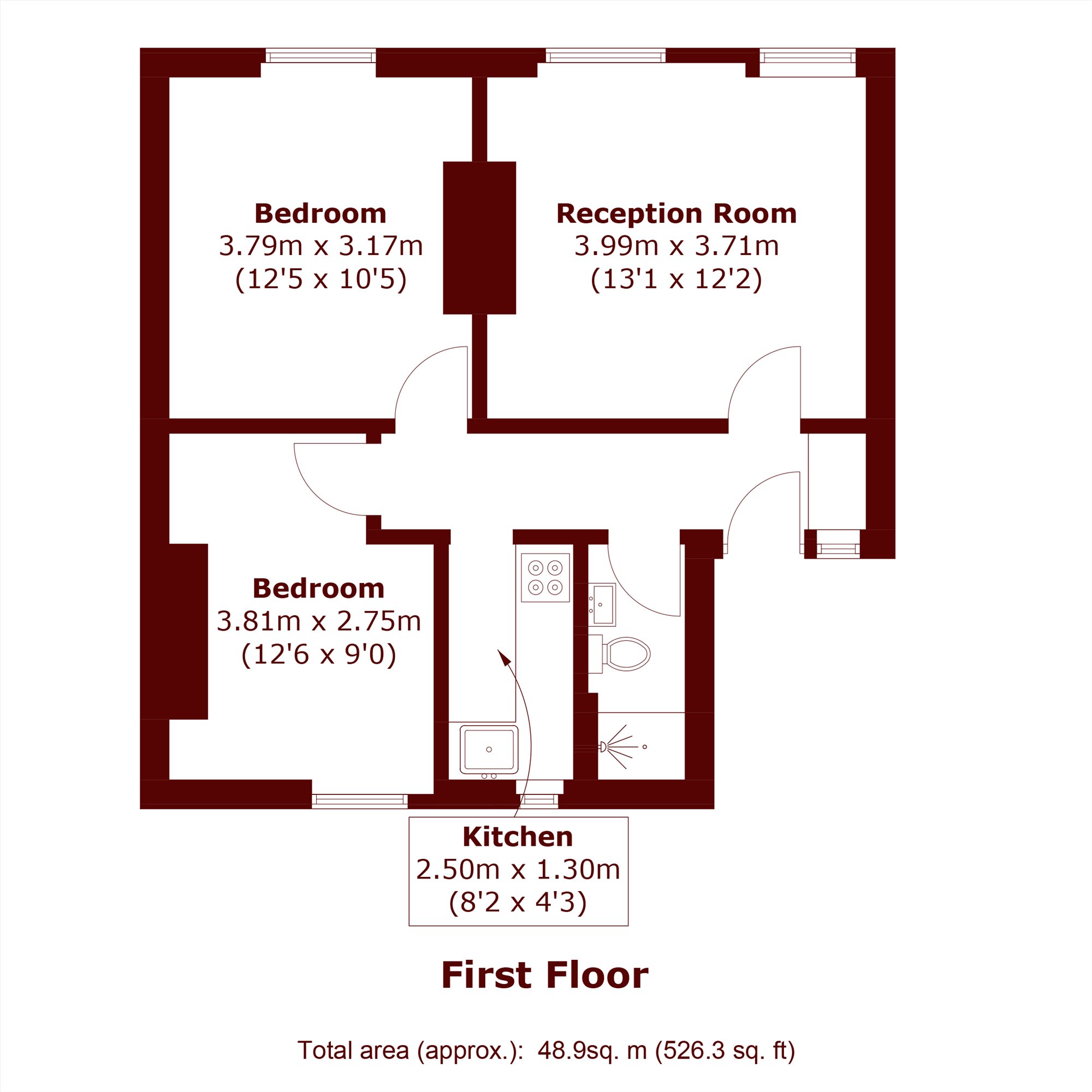 123, St. Olaf's Road, London floorplan