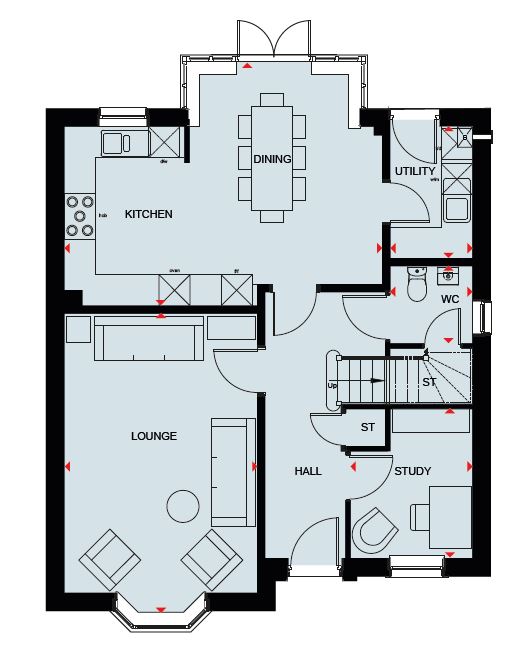 H794187, Barkbythorpe Road, Thorpebury, Barkby, Leicester floorplan
