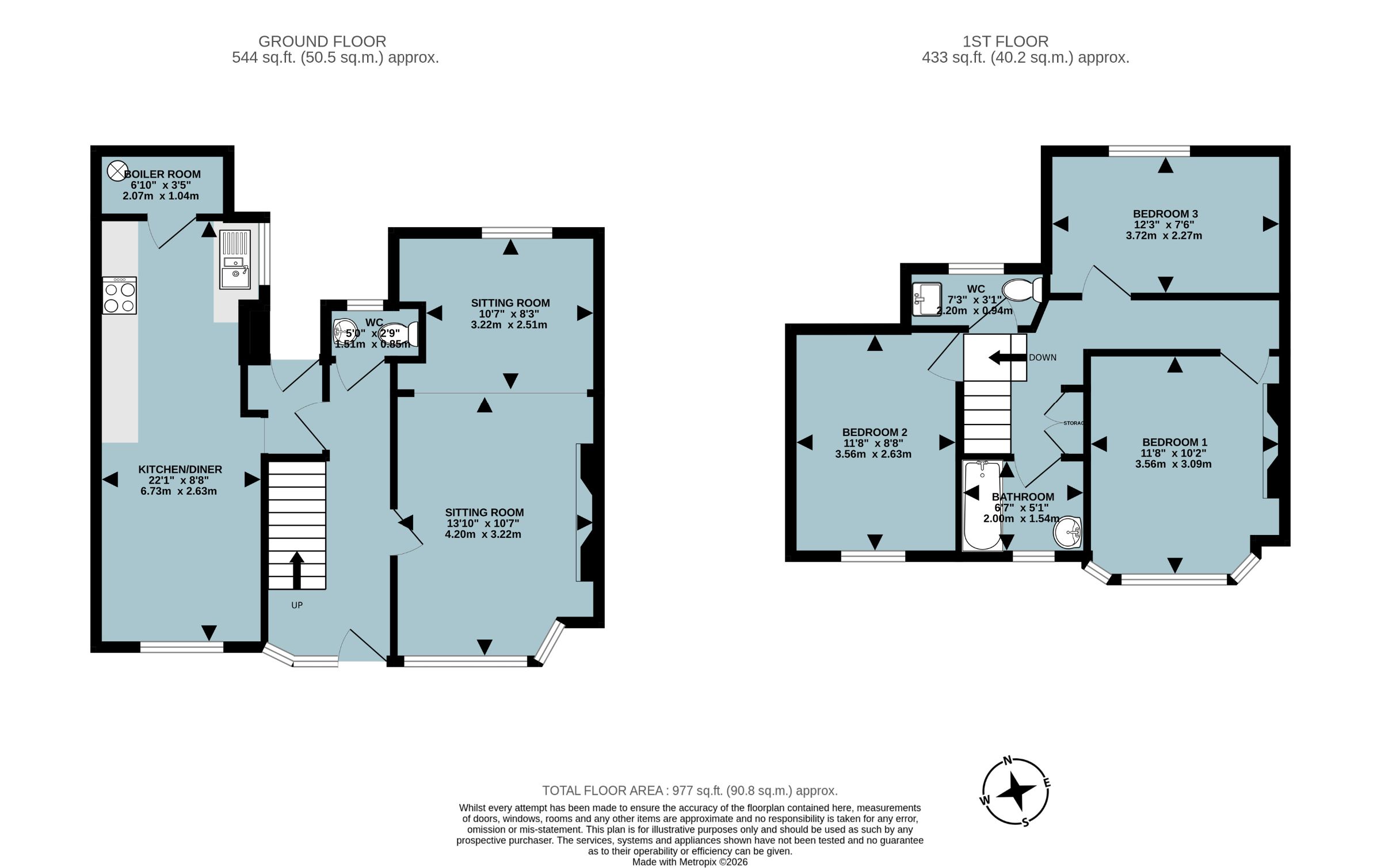 Summerville, 10 Tors Road, Lynmouth floorplan