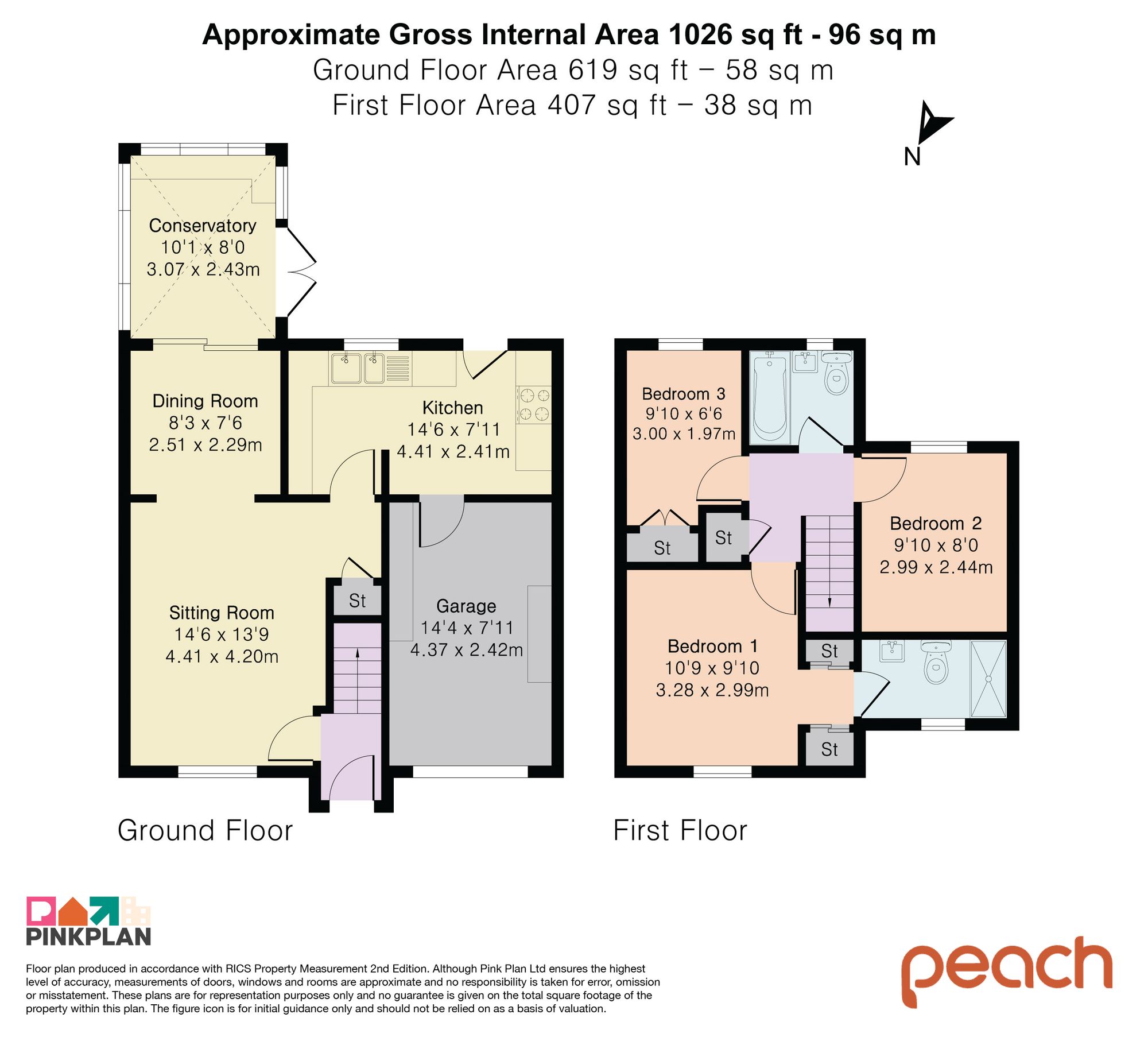 19 Highdown Way, Swindon floorplan