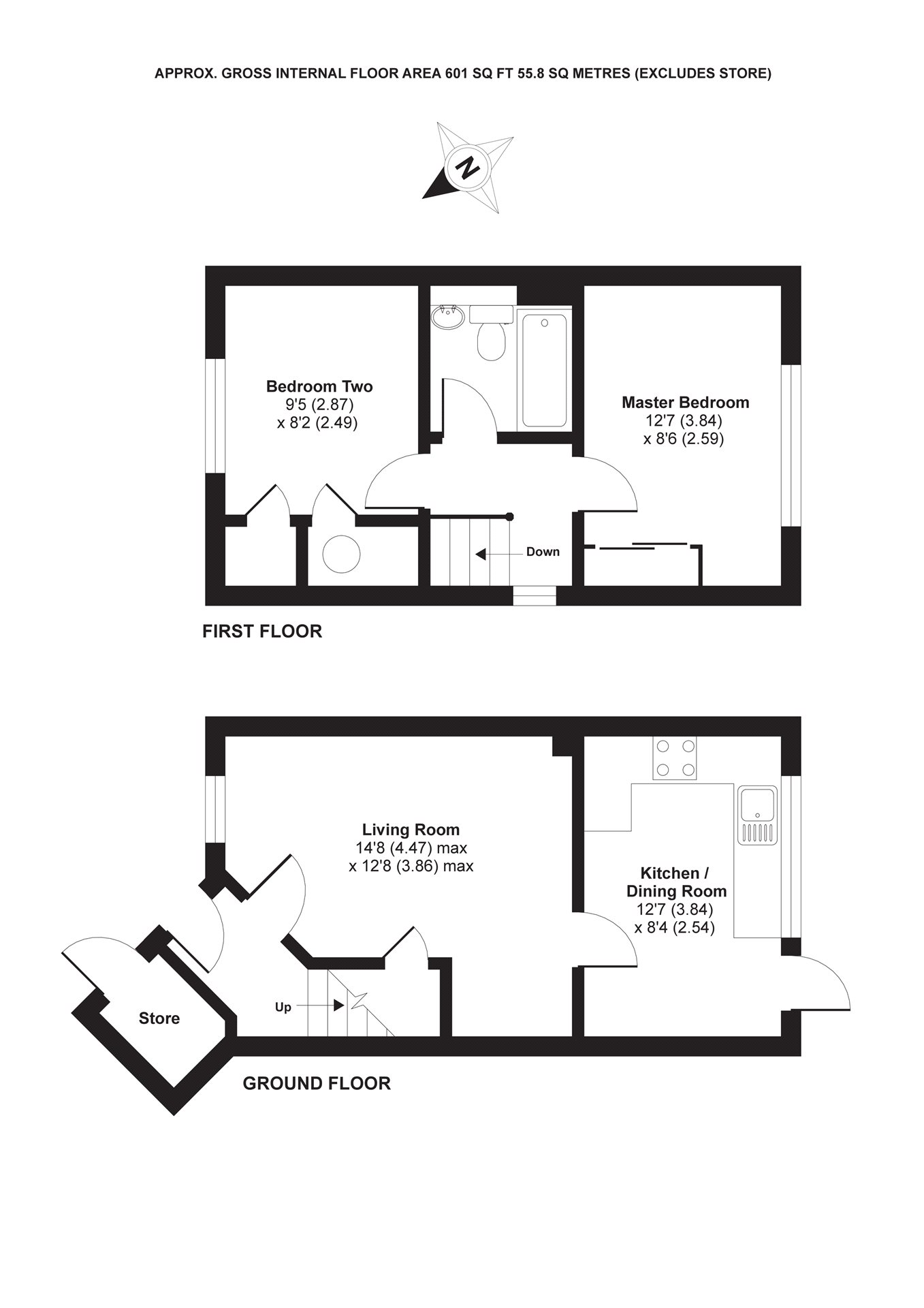 2 Bedrooms Semi-detached house for sale in Teresa Vale, Warfield, Bracknell, Berkshire RG42