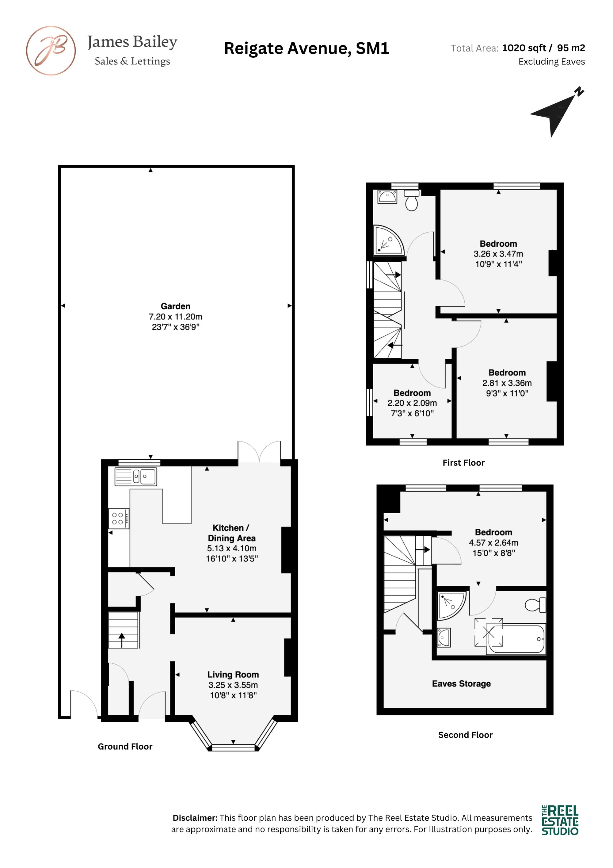 102 Reigate Avenue, Sutton floorplan