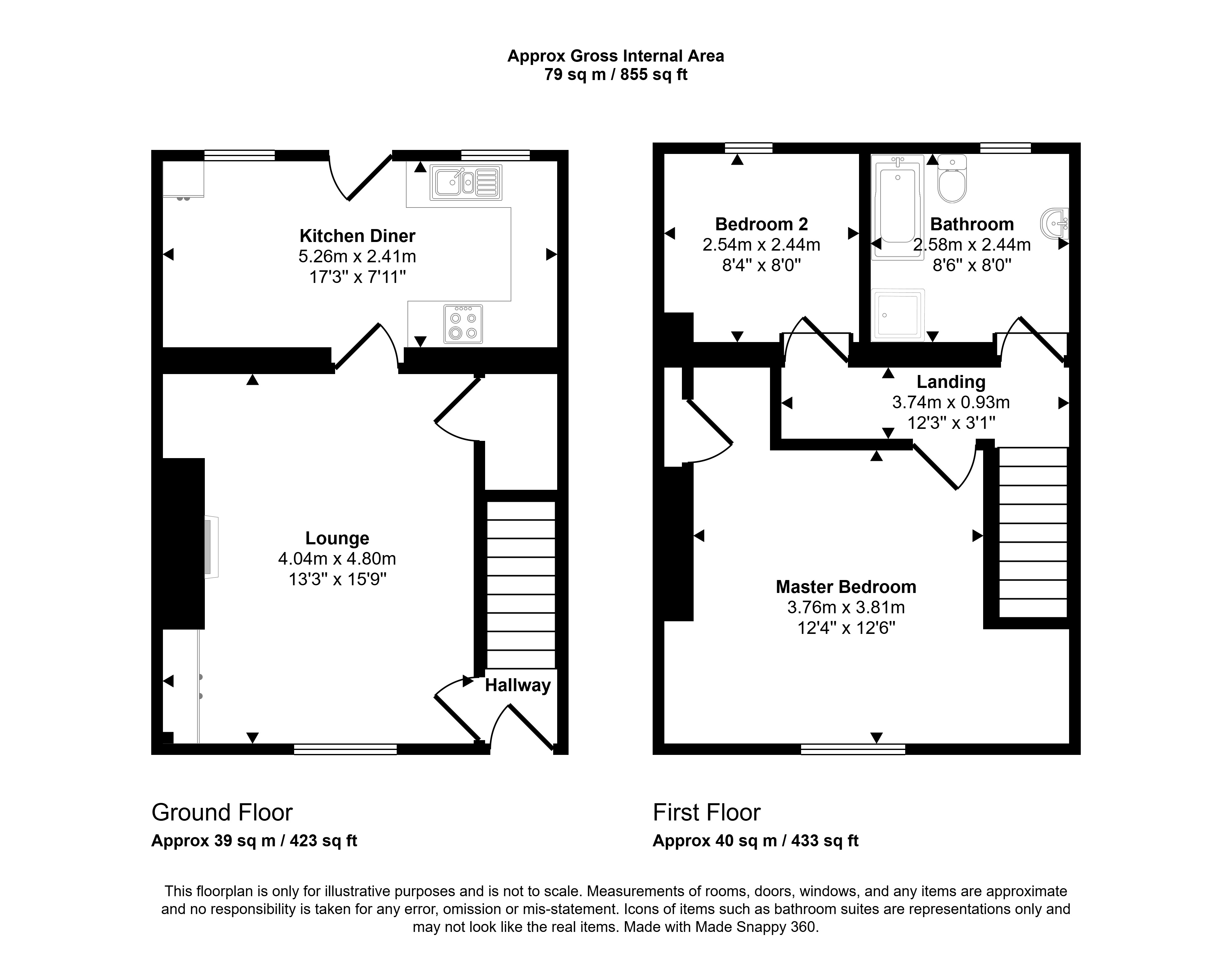 11, Oak Terrace, Stanley floorplan