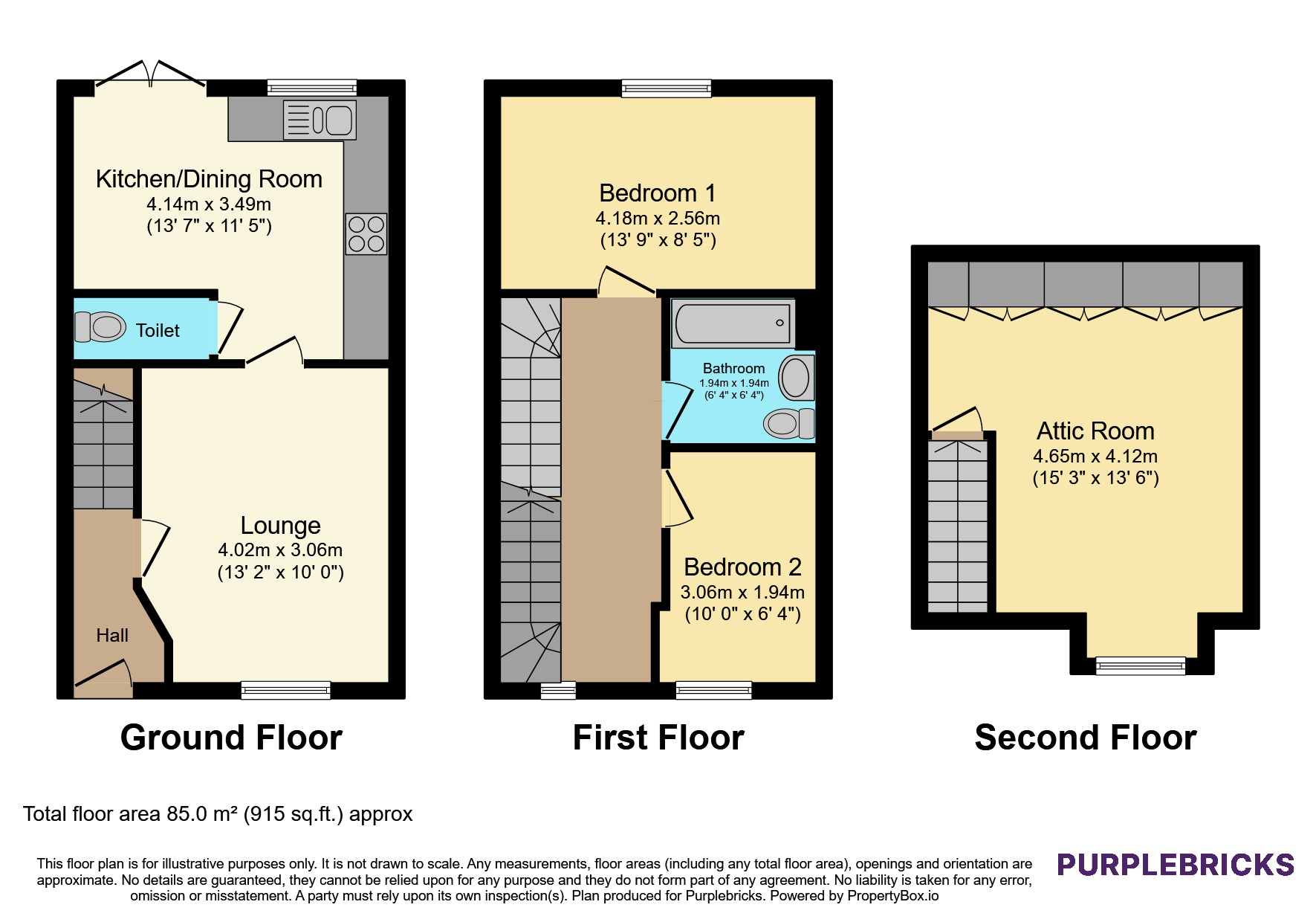 2, Tattershall Place, Glasgow floorplan