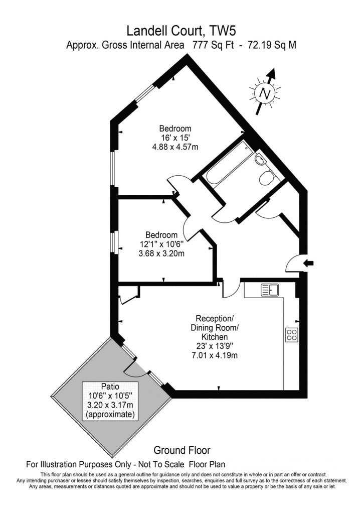 2 Bedrooms Flat for sale in Brabazon Road, Heston, Hounslow TW5