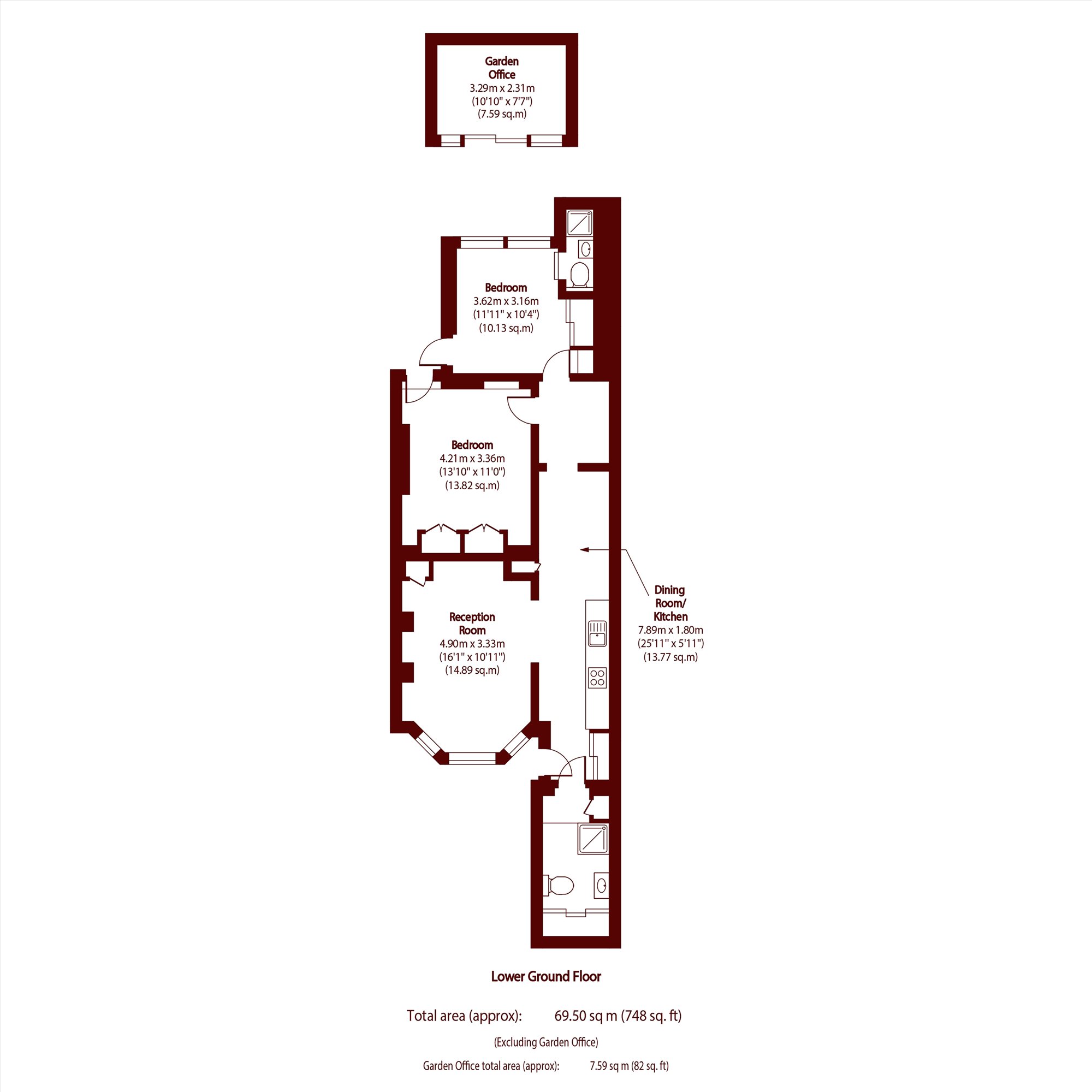 Stonor Road, London floorplan