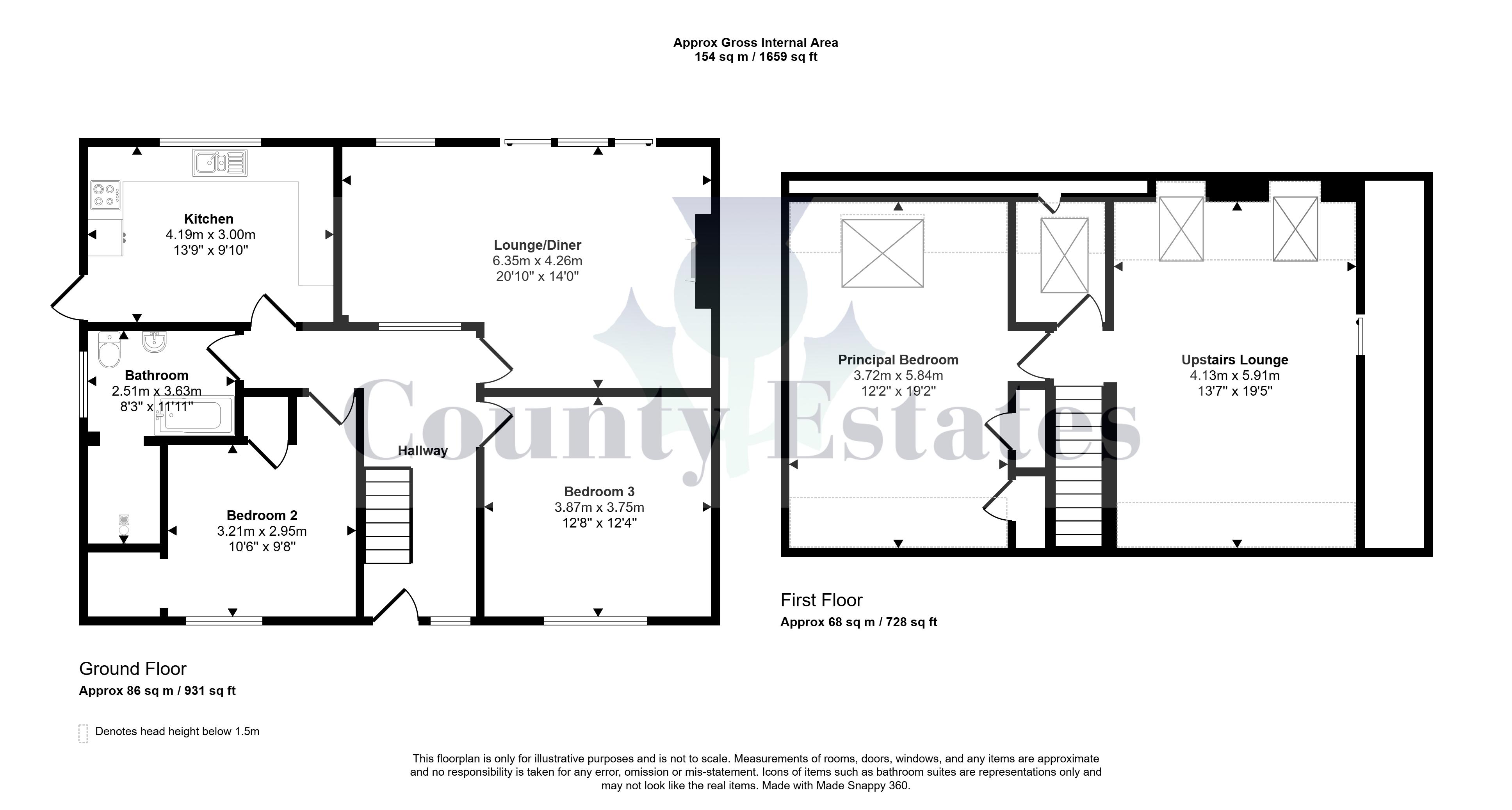 2, The Glebe, Clackmannan floorplan