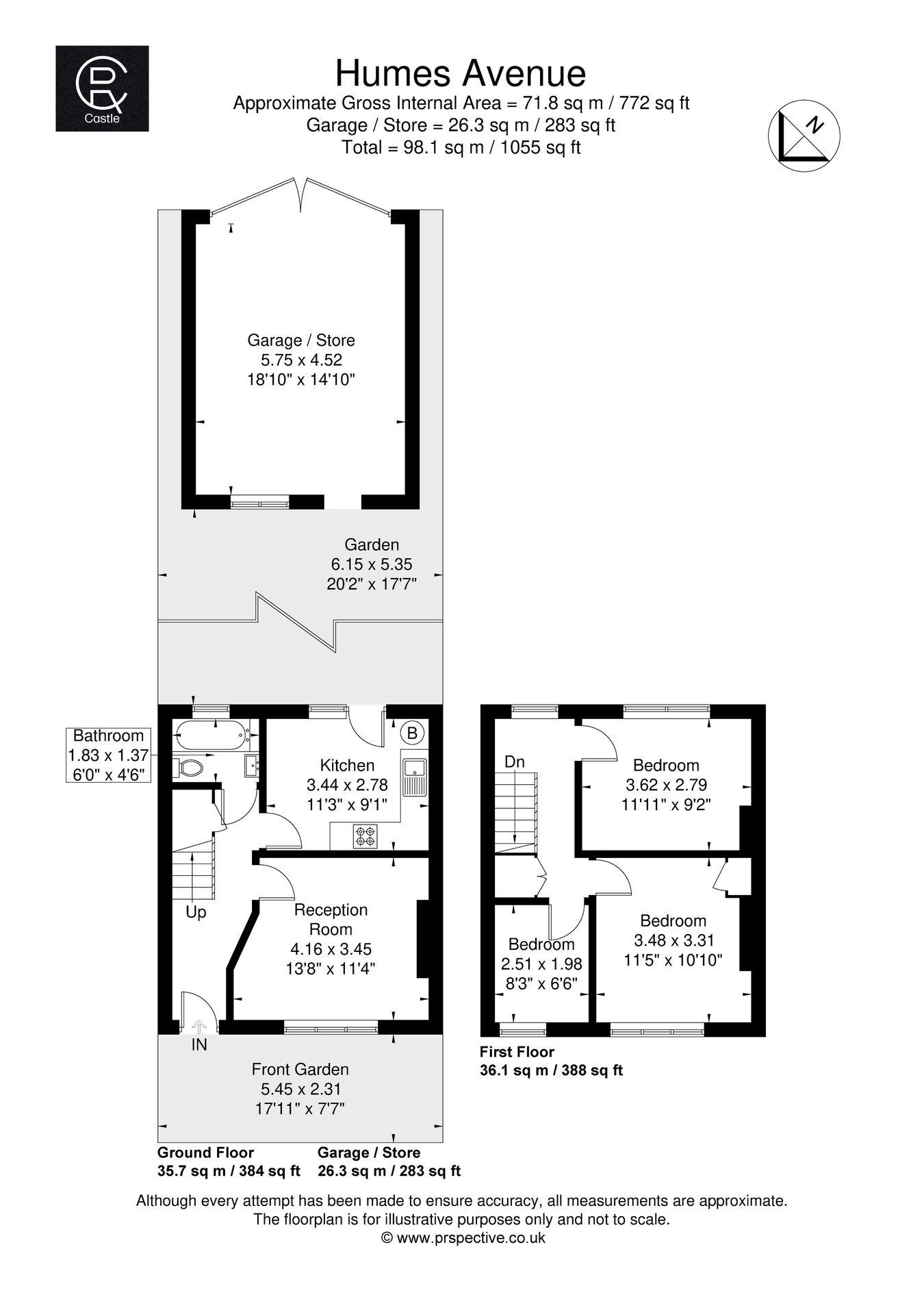 110, Humes Avenue, London floorplan
