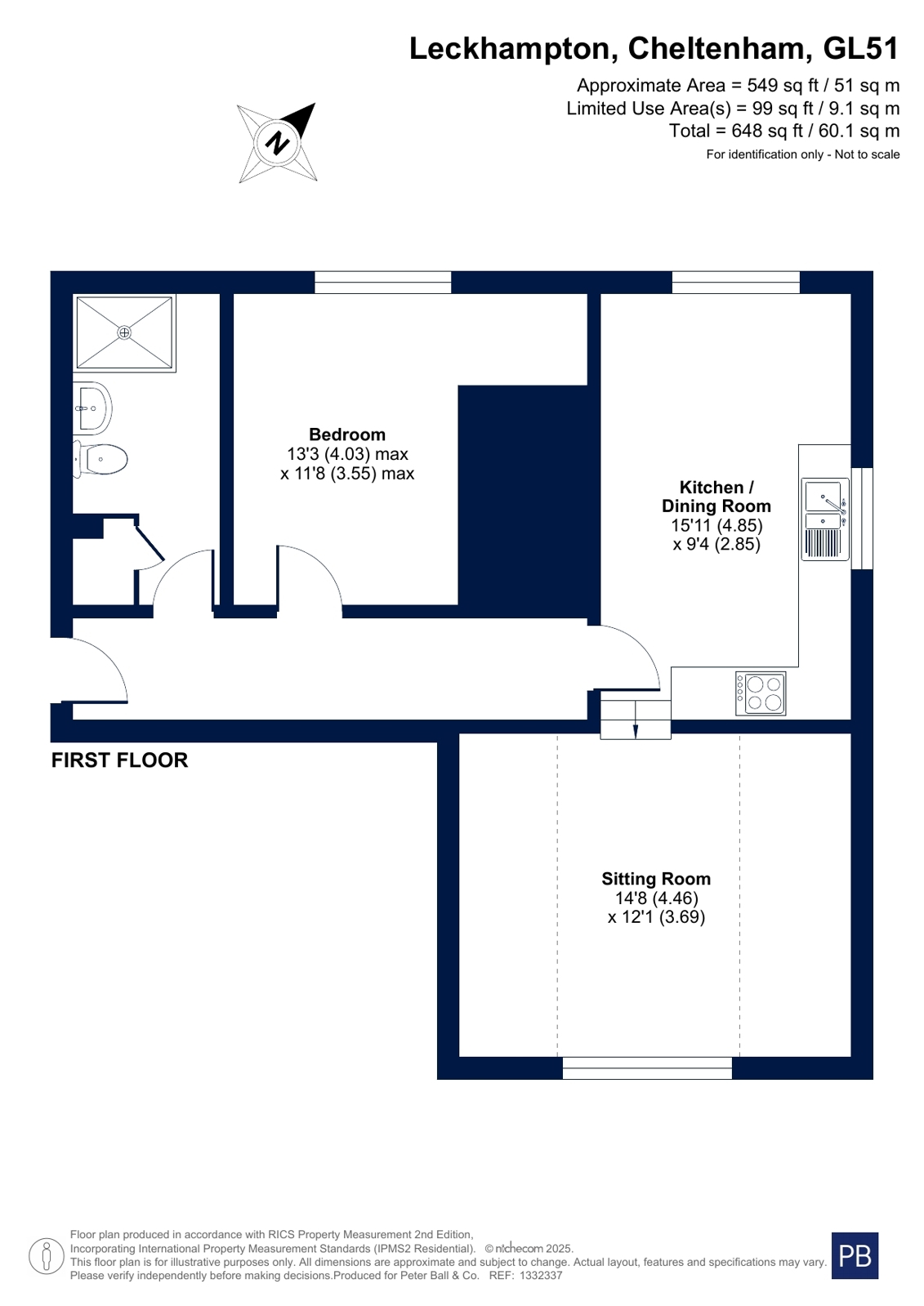Flat 3, Leckhampton Farm House,, Leckhampton Farm Court, Cheltenham floorplan