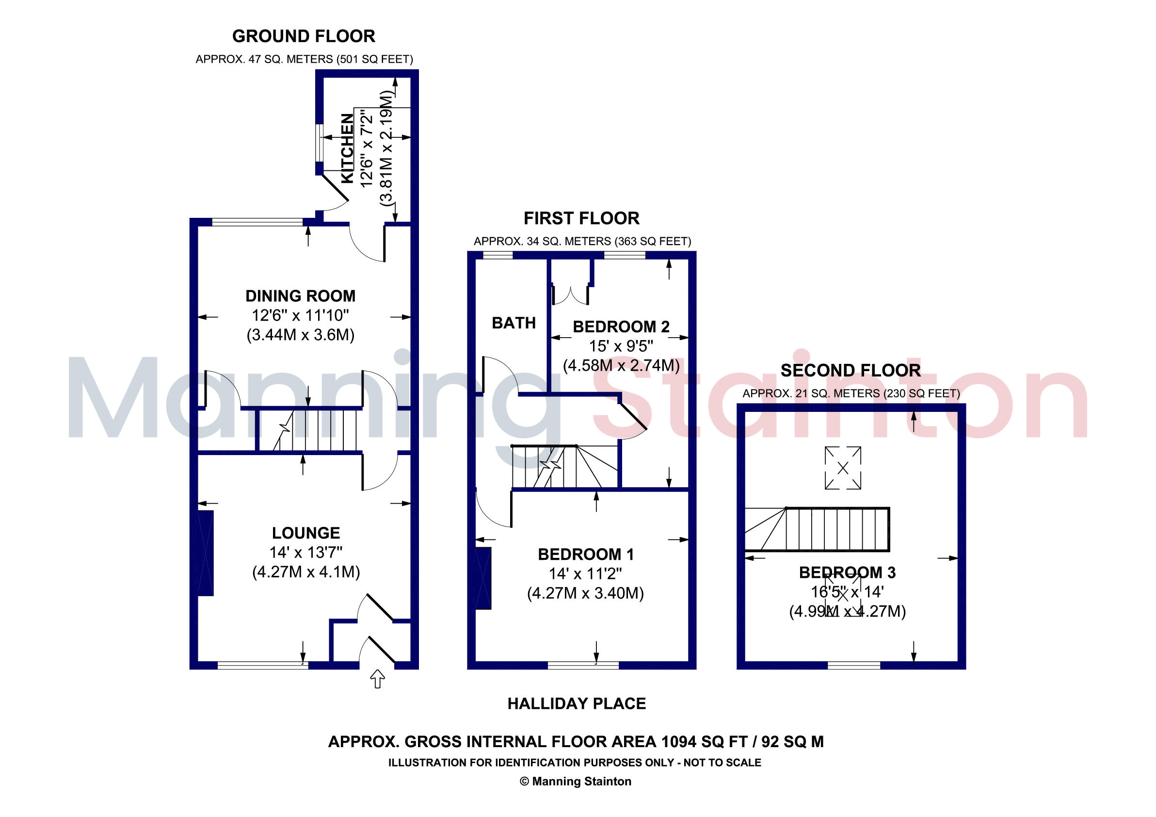 18, Halliday Place, West Yorkshire floorplan