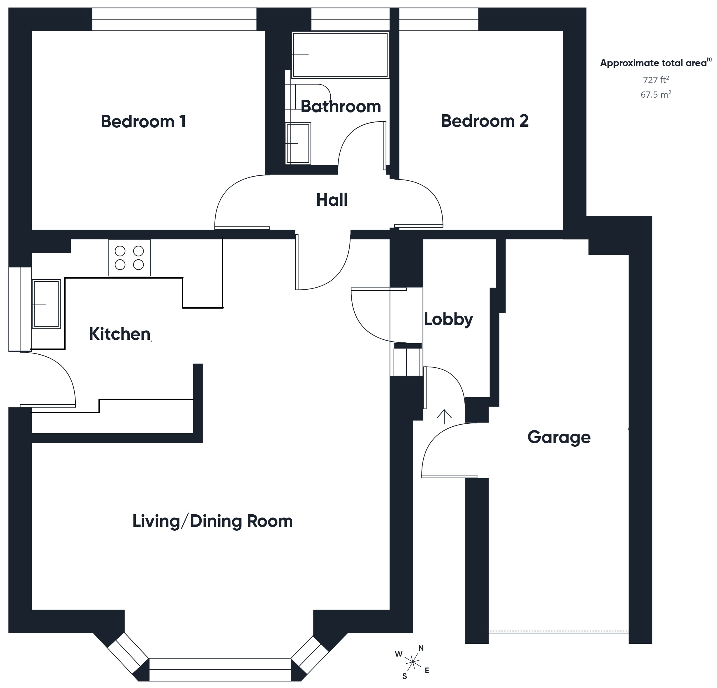 Dunham, Poughill Road, Bude floorplan