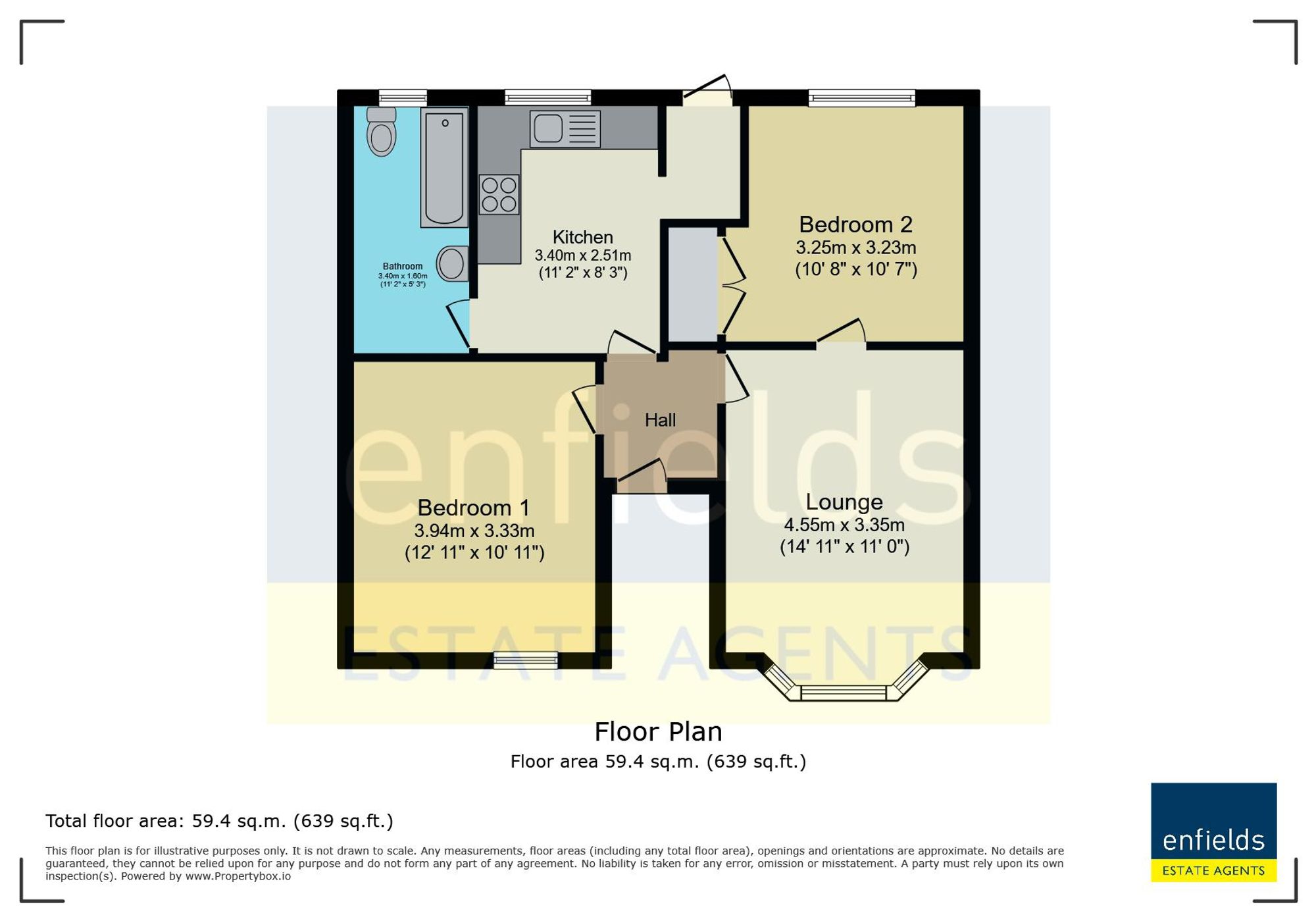GFF 54 Hankinson Road, Bournemouth floorplan