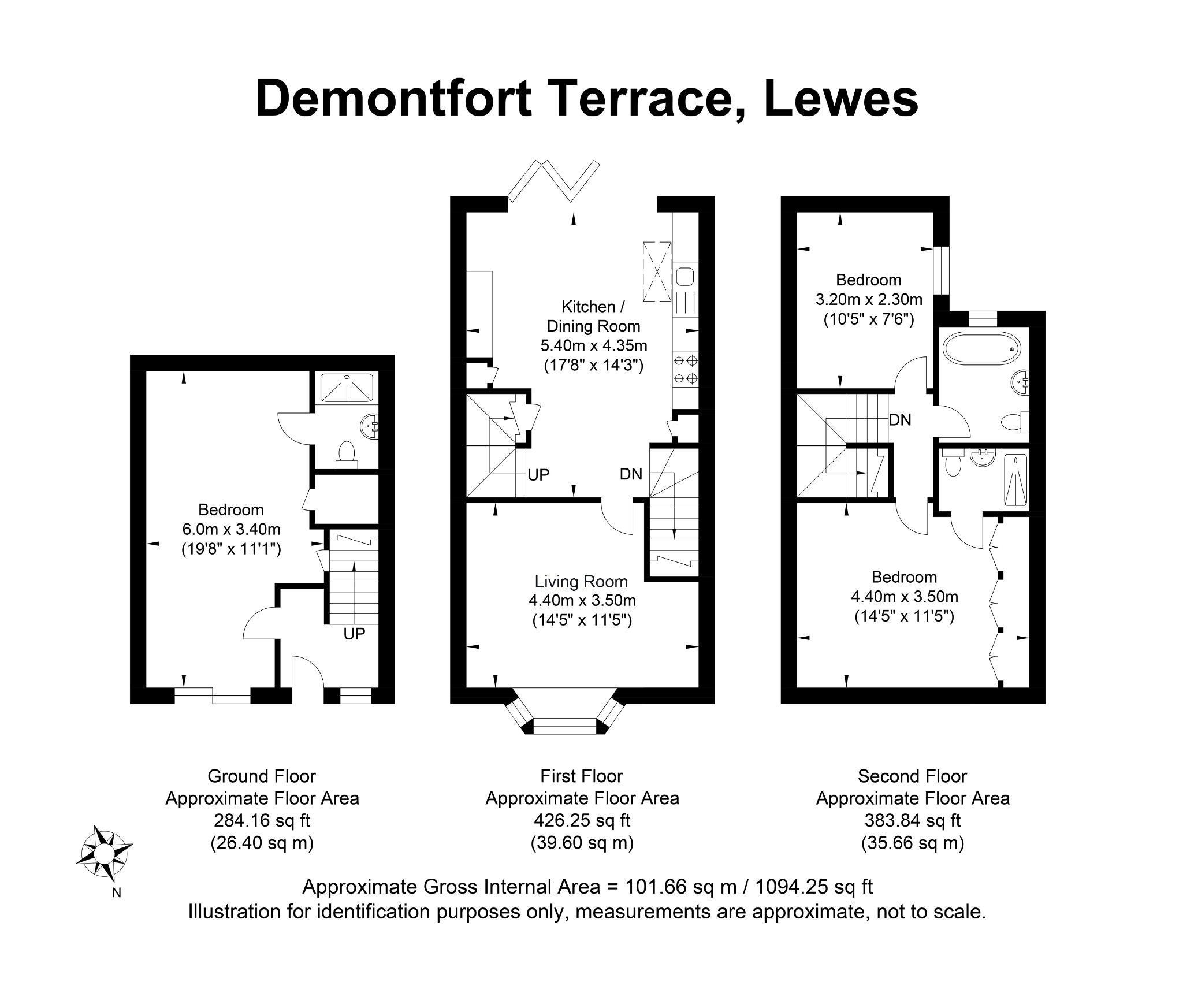 3, De Montfort Terrace, Lewes floorplan