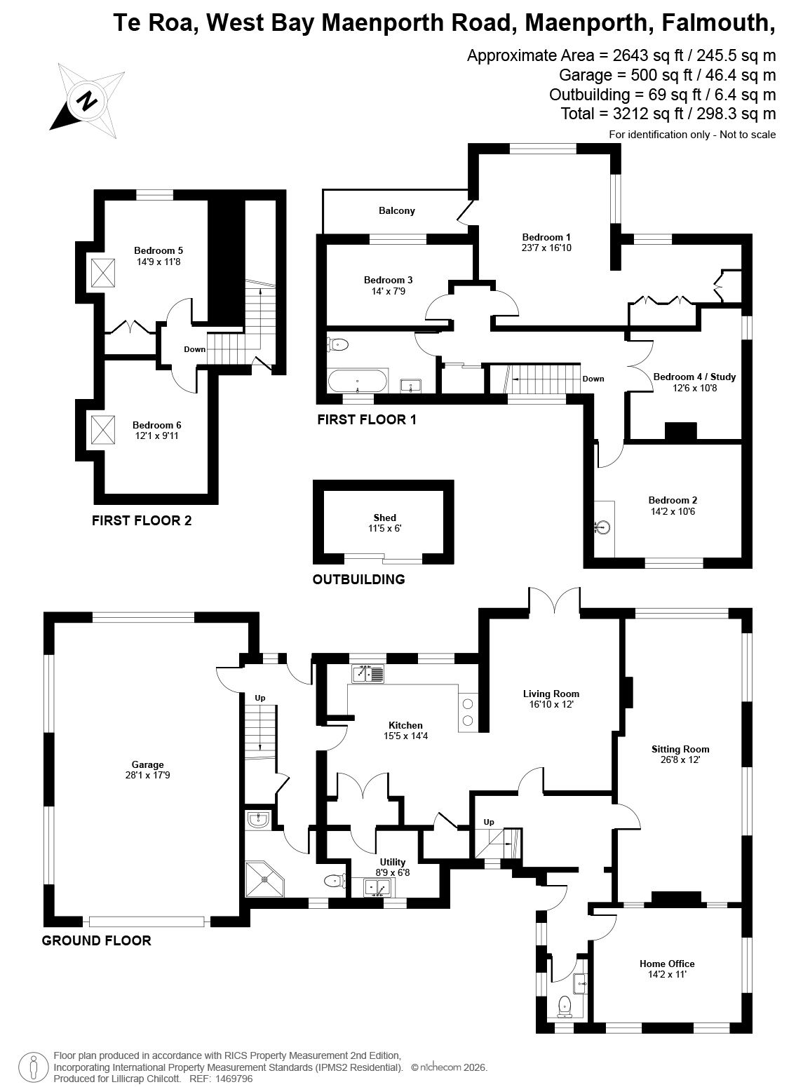 Te Roa, Falmouth floorplan