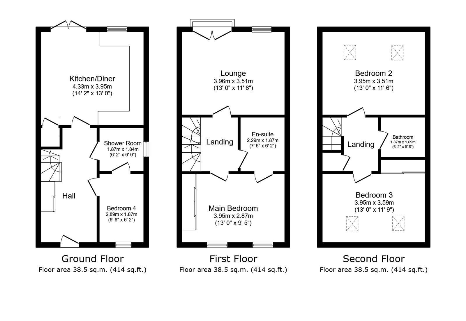 13, Harrison Croft, Brough floorplan