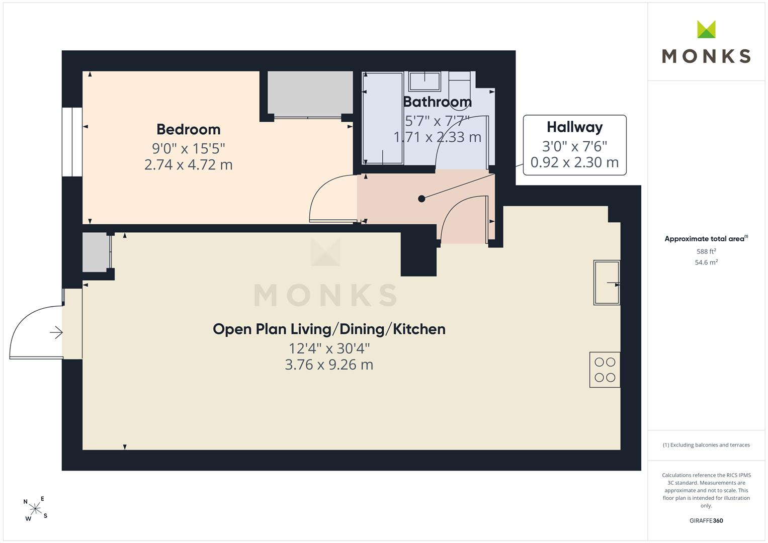 Apartment 12, Prospect House, Belle Vue Road, Shrewsbury floorplan