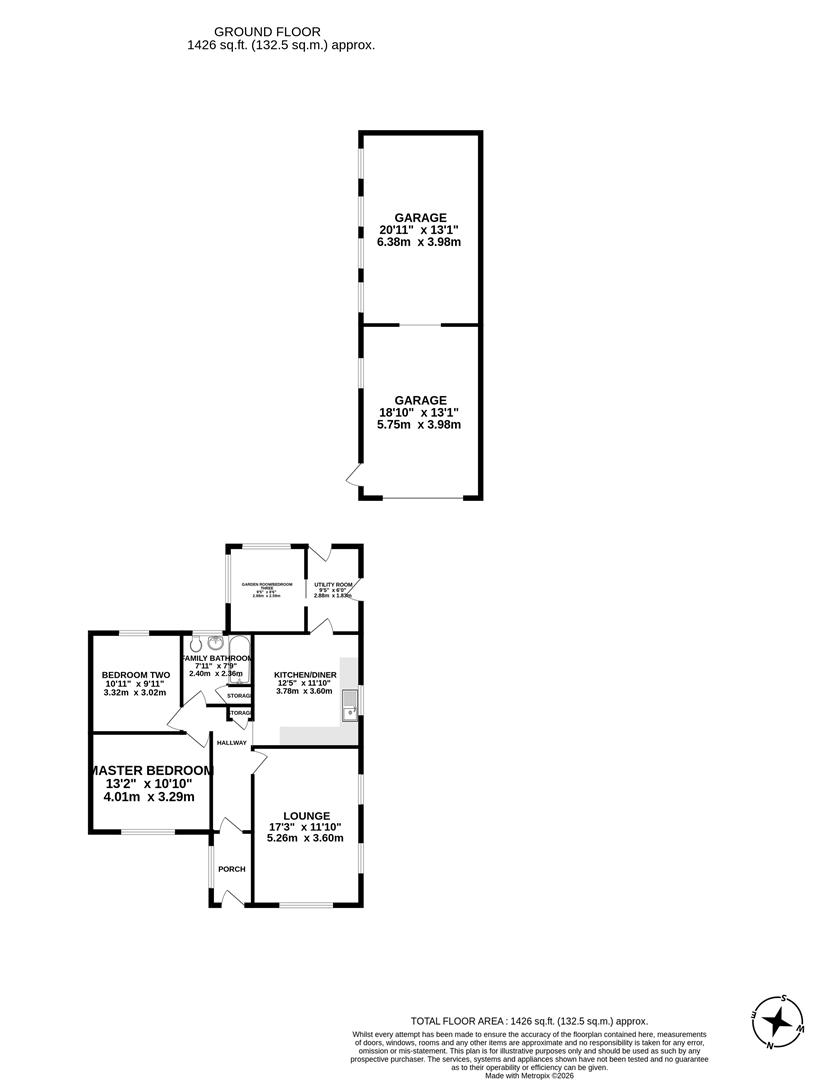 39, Green Drive, Preston floorplan