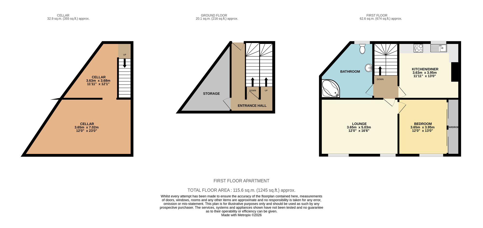 173a Creswell Road, Chesterfield floorplan