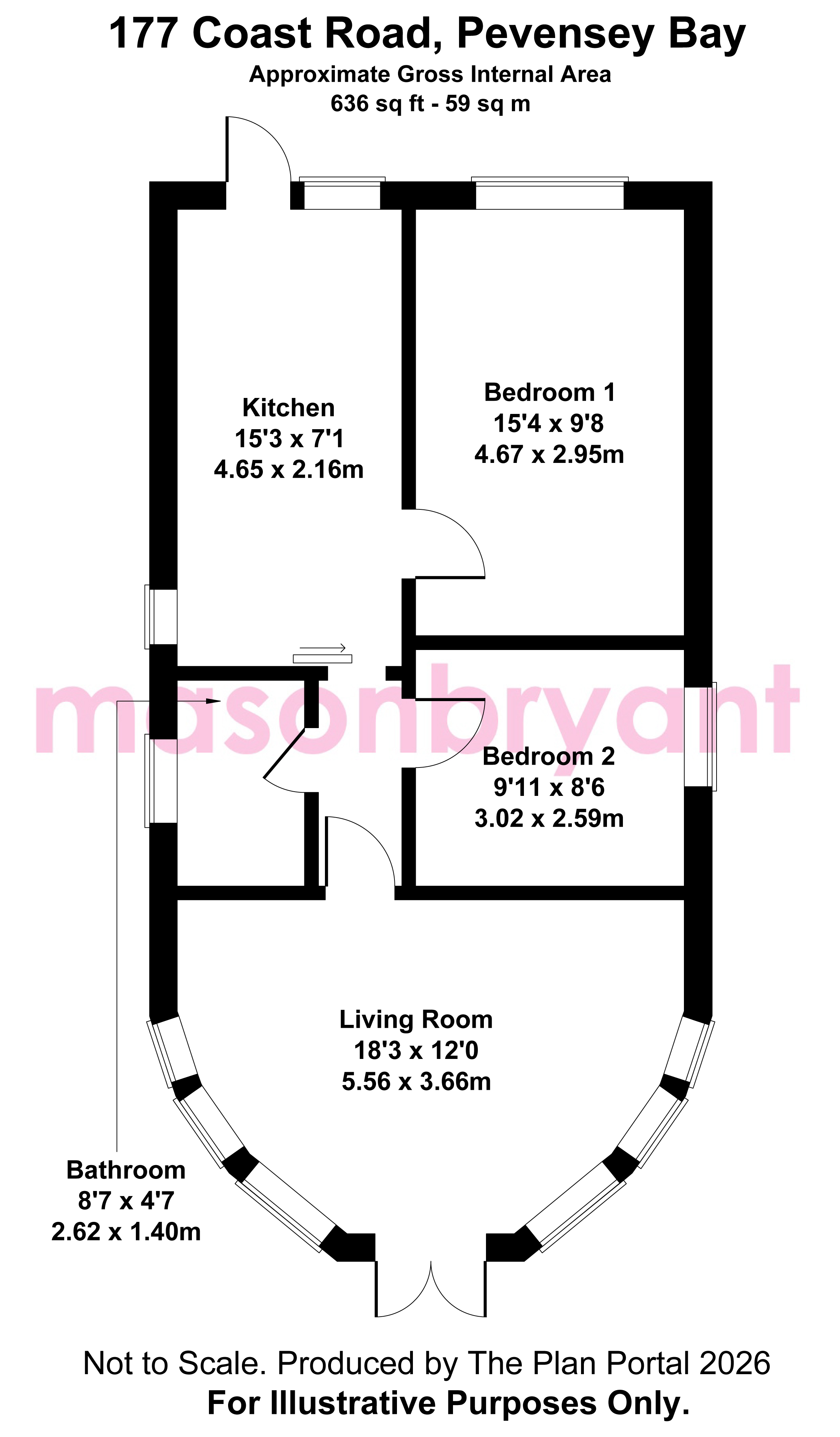 177, Coast Road, Pevensey Bay floorplan