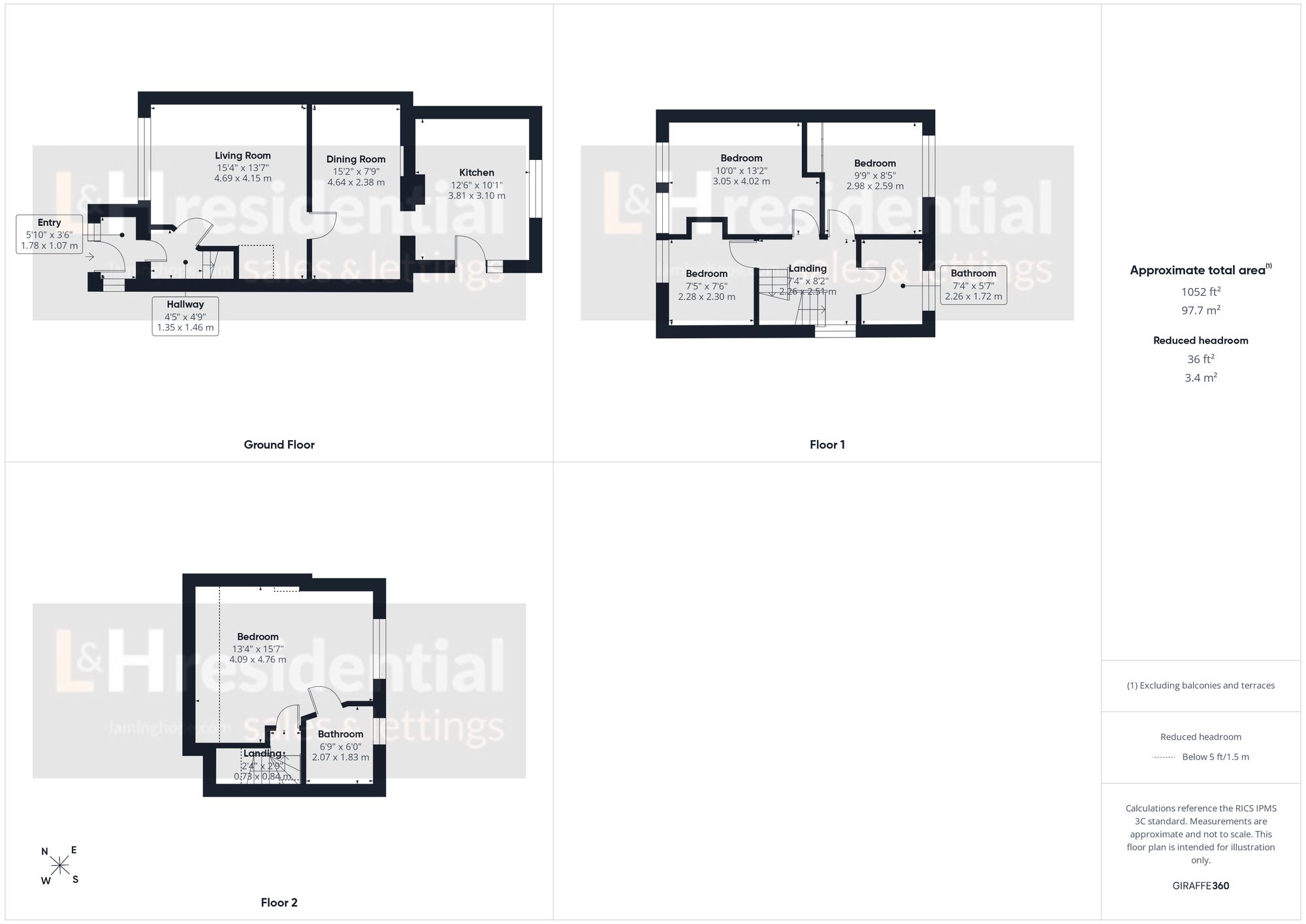 91 Rossington Avenue, Borehamwood floorplan