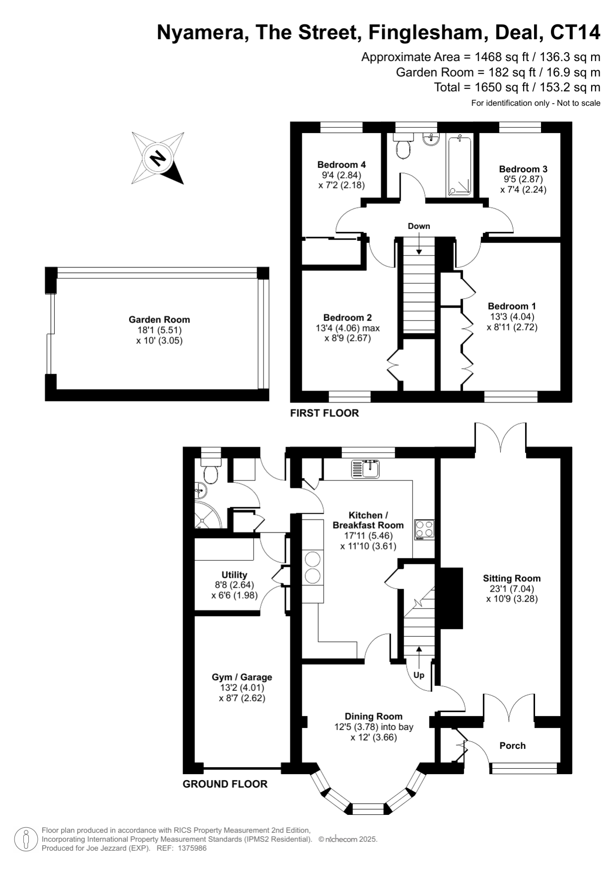Nyamera, The Street, Finglesham, Deal floorplan