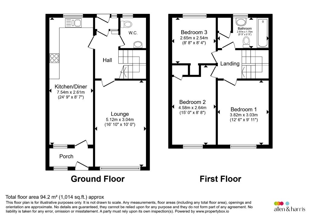 352, Chapel Wood, Cardiff floorplan