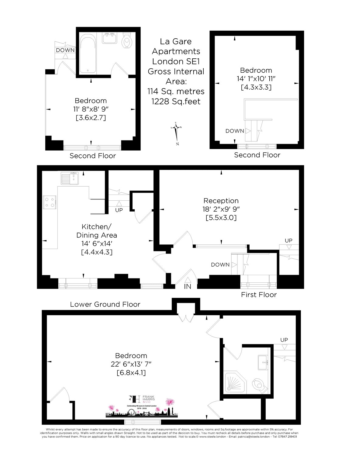 3 Bedrooms Flat to rent in La Gare Apartments, 51 Surrey Row, London SE1