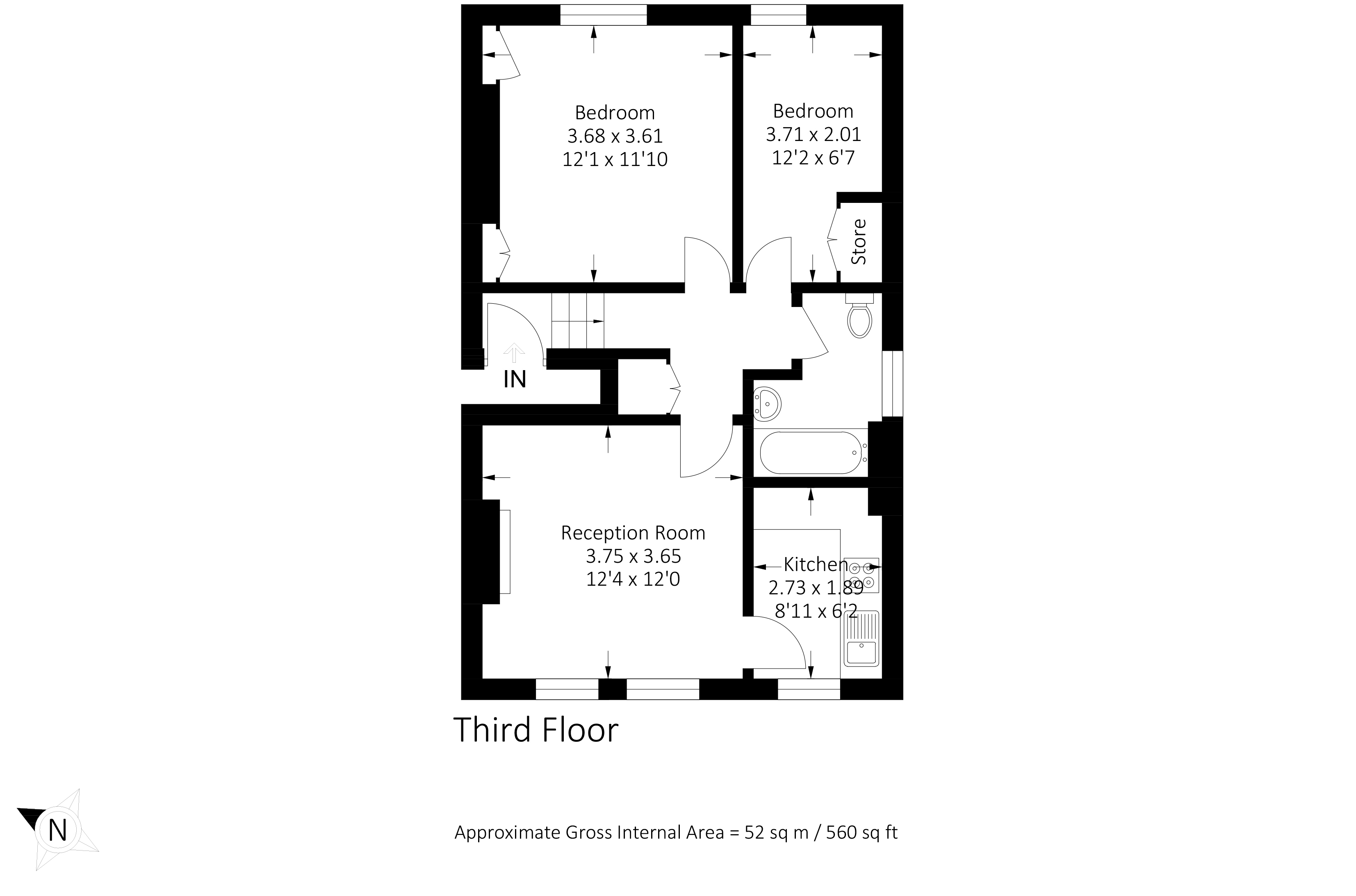 127b   TFF, Charlton Church Lane, London floorplan