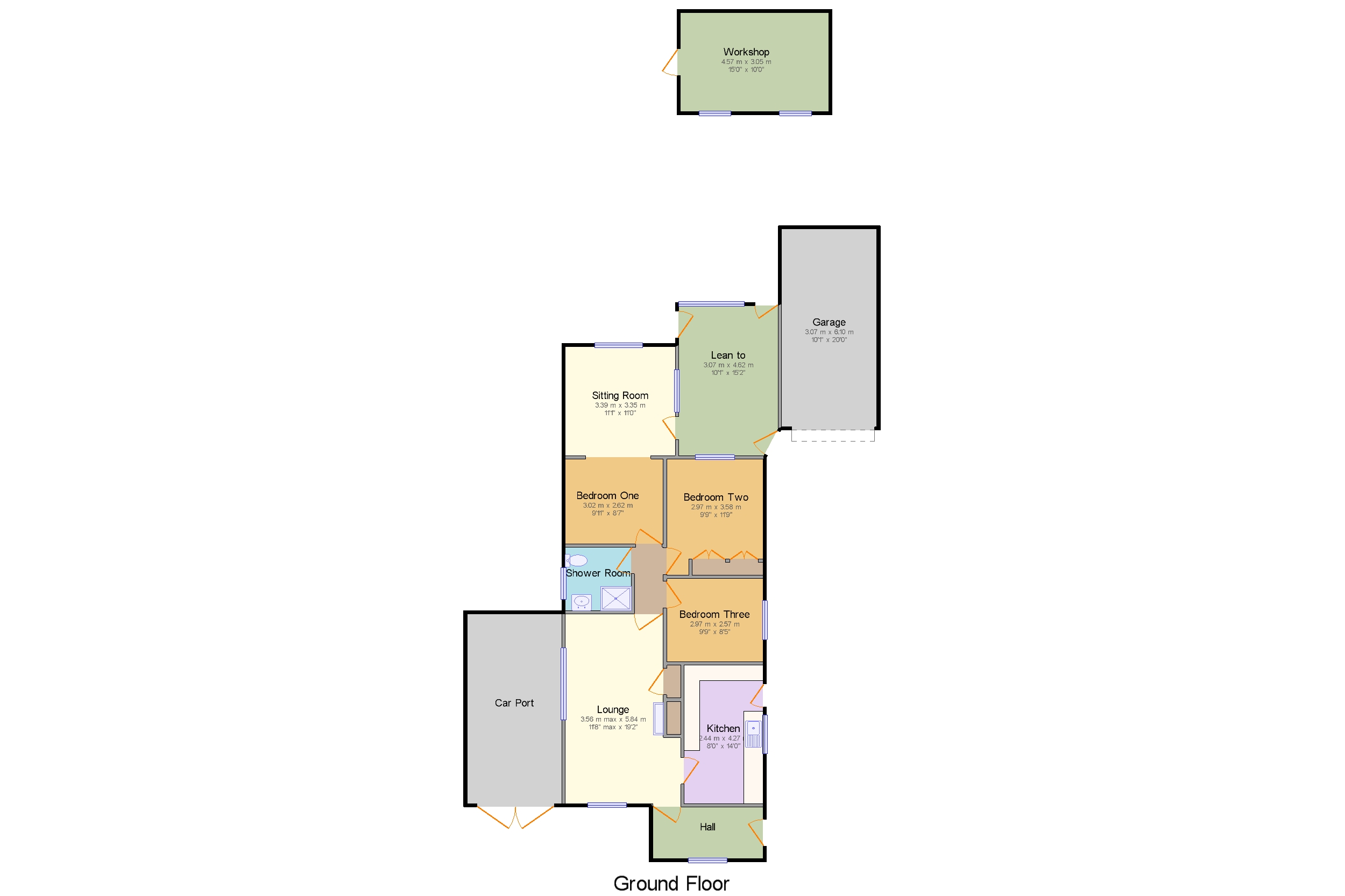 21, Damgate Lane, Great Yarmouth floorplan