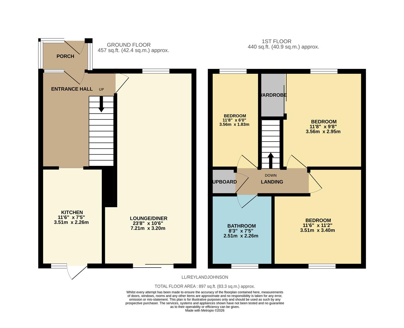 180, Long Ley, Harlow floorplan