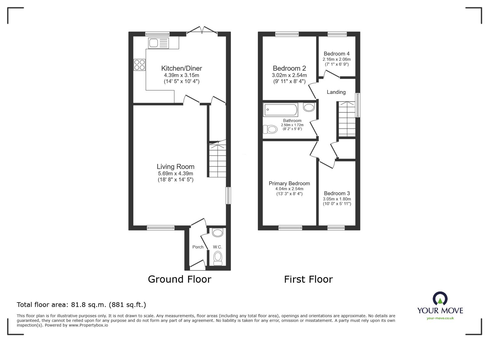 124, Valley Drive, Cumbria floorplan