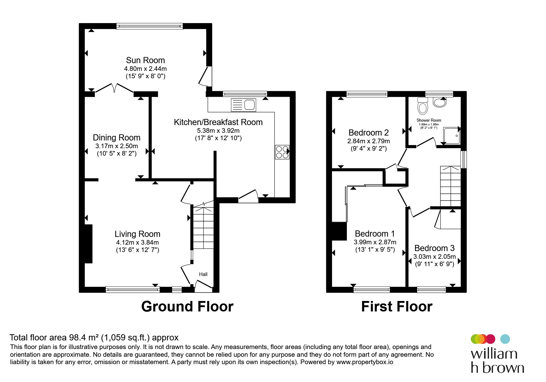 25, Buttermere Close, Sheffield floorplan
