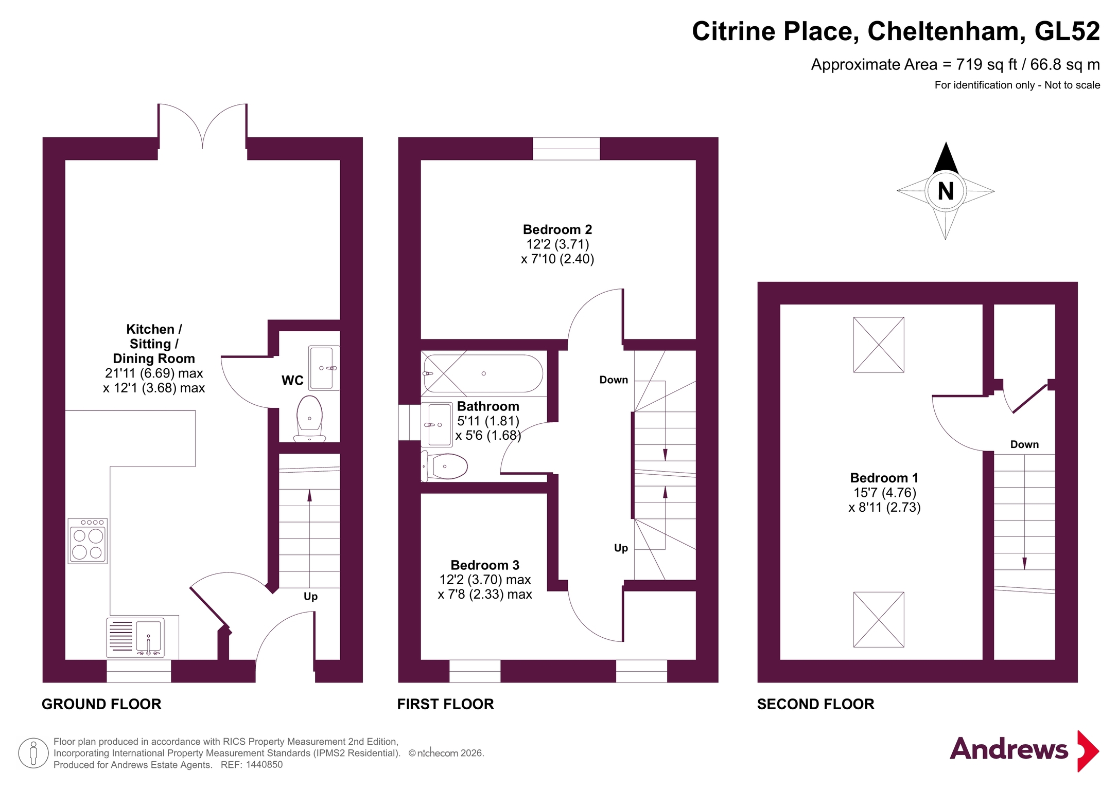 26, Citrine Place, Cheltenham floorplan