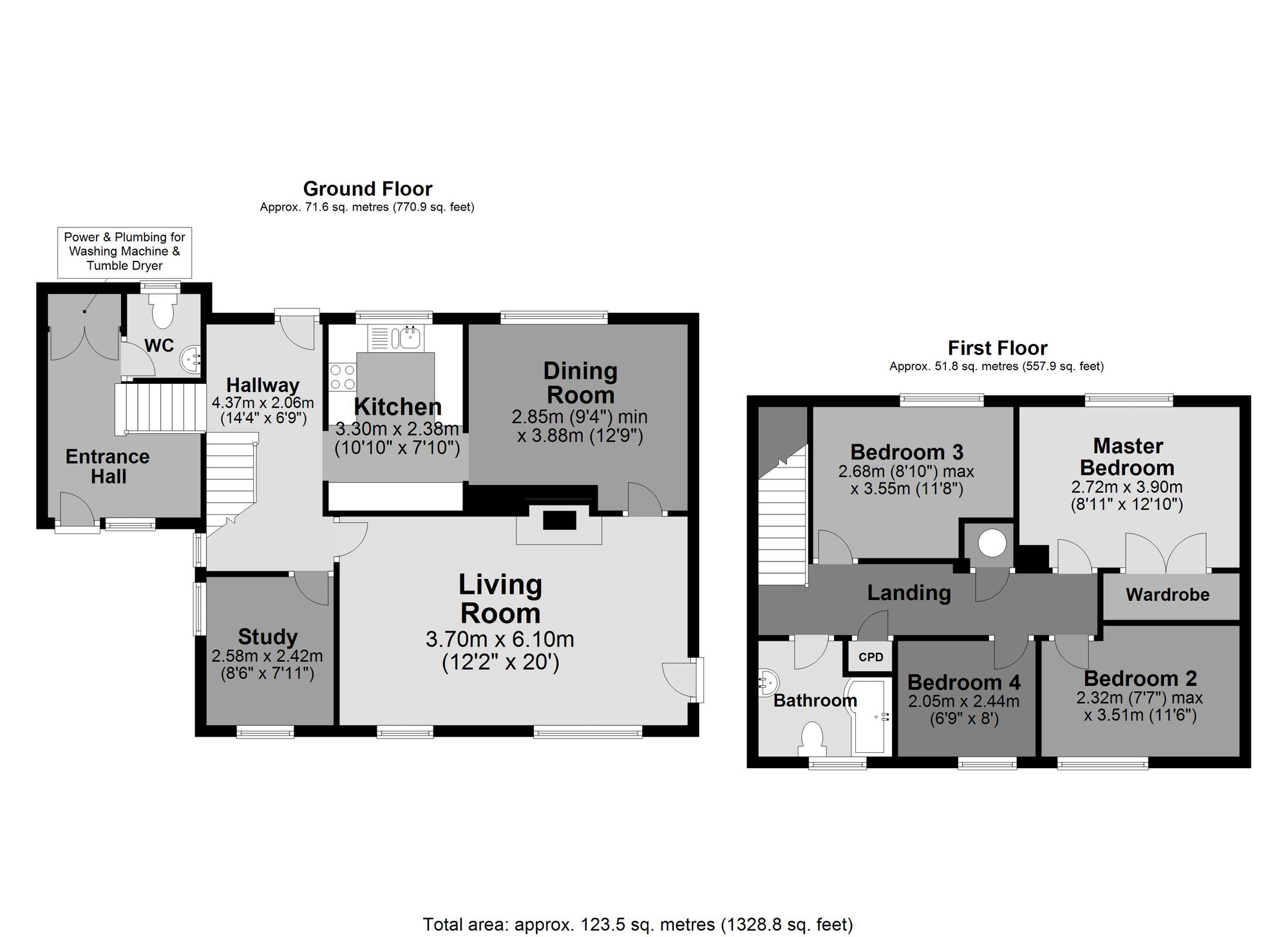 1 Gaters Gardens, Crediton floorplan