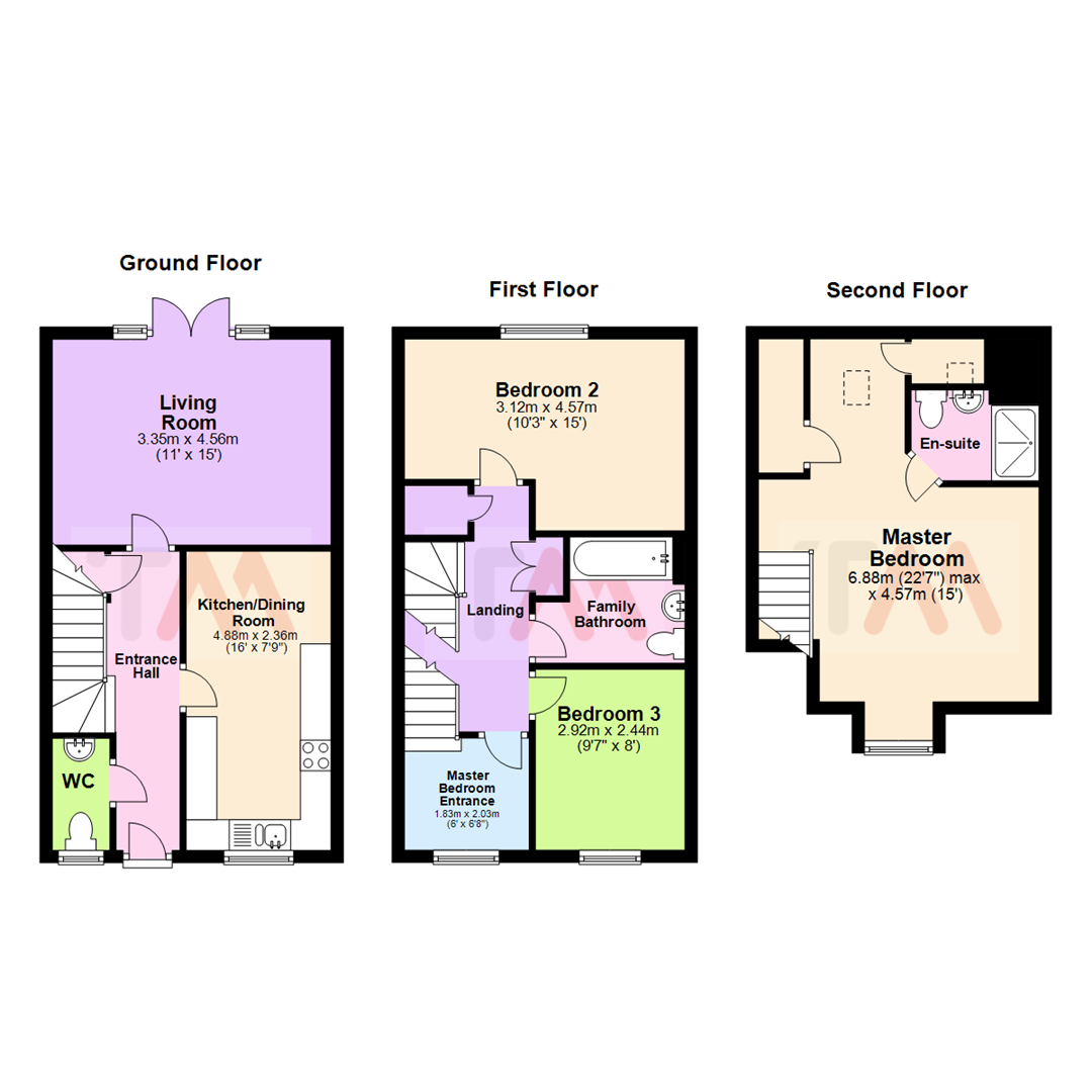 3 Bedrooms Semi-detached house for sale in Yates Meadow, Potton, Sandy SG19