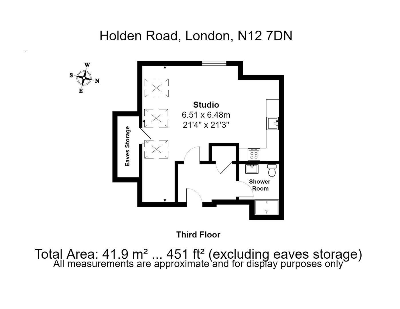 44 Flat 8, Holden Road, London floorplan