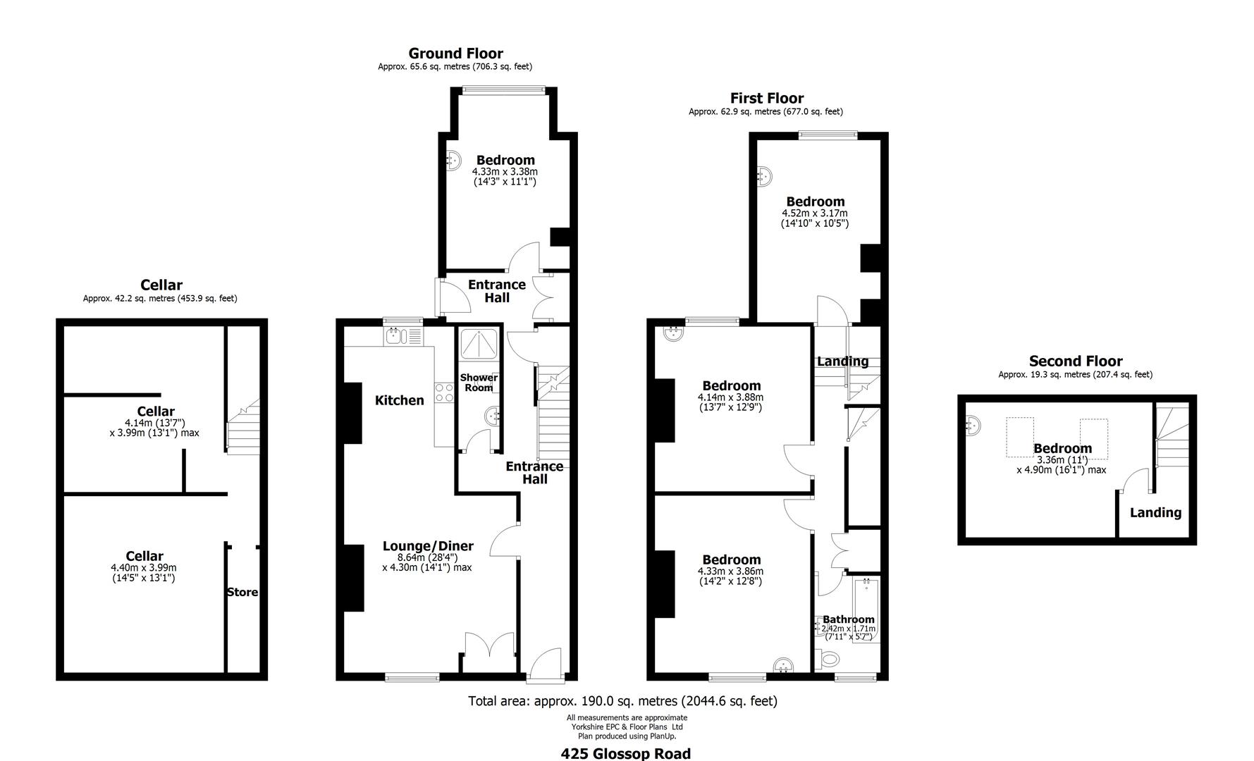 Glossop Road, Sheffield floorplan