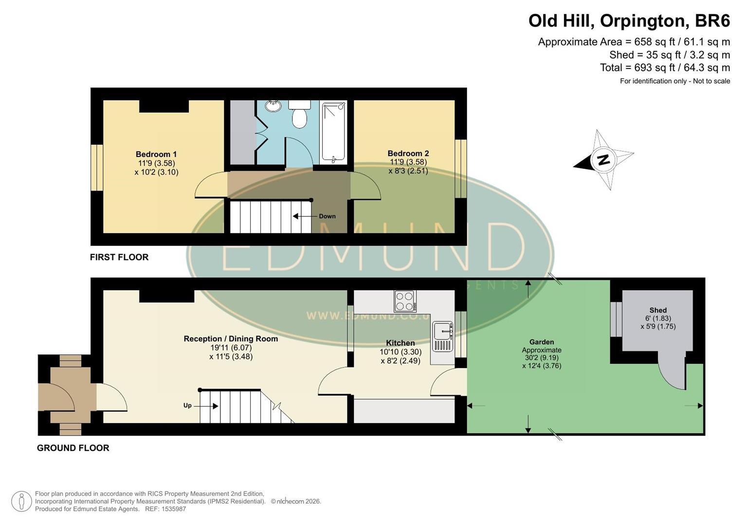 Old Hill, Green Street Green floorplan