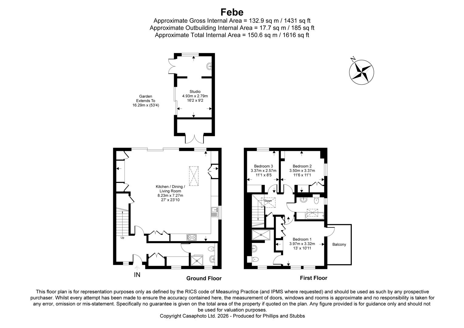 2 Febe, Old Lydd Road, Rye floorplan