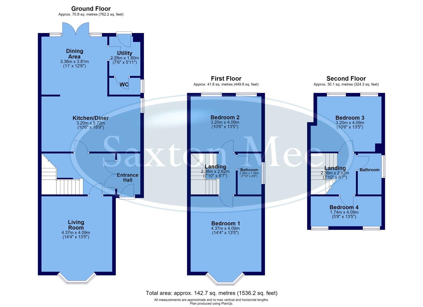 8, Clark Grove, Sheffield floorplan