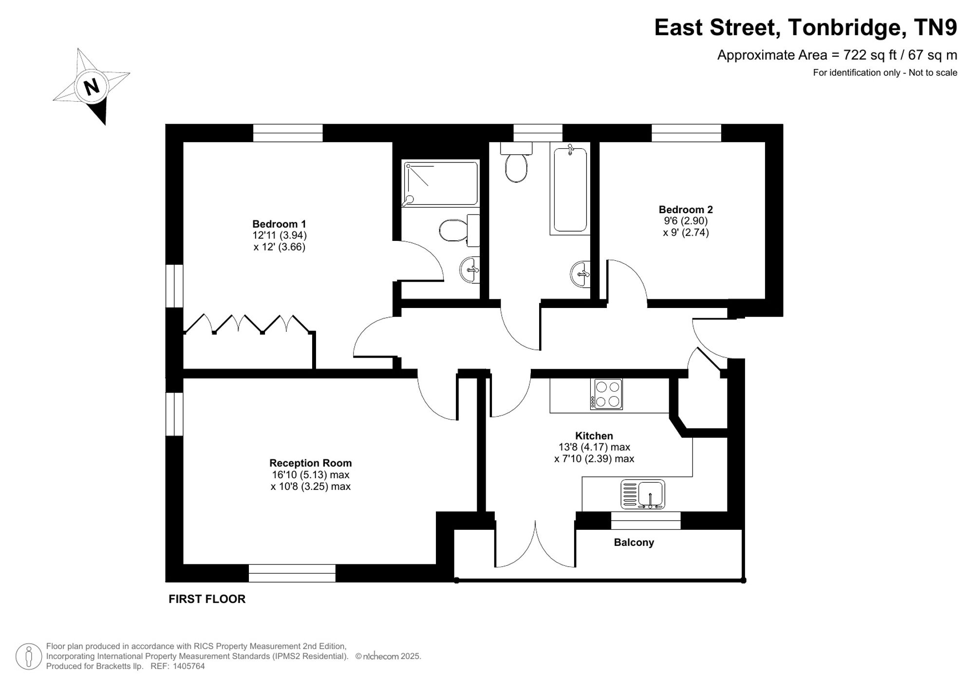 Flat 21, The Lyons, Tonbridge floorplan
