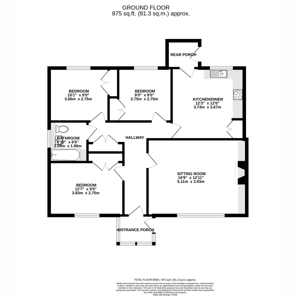 7, Moray Drive, Inverness floorplan