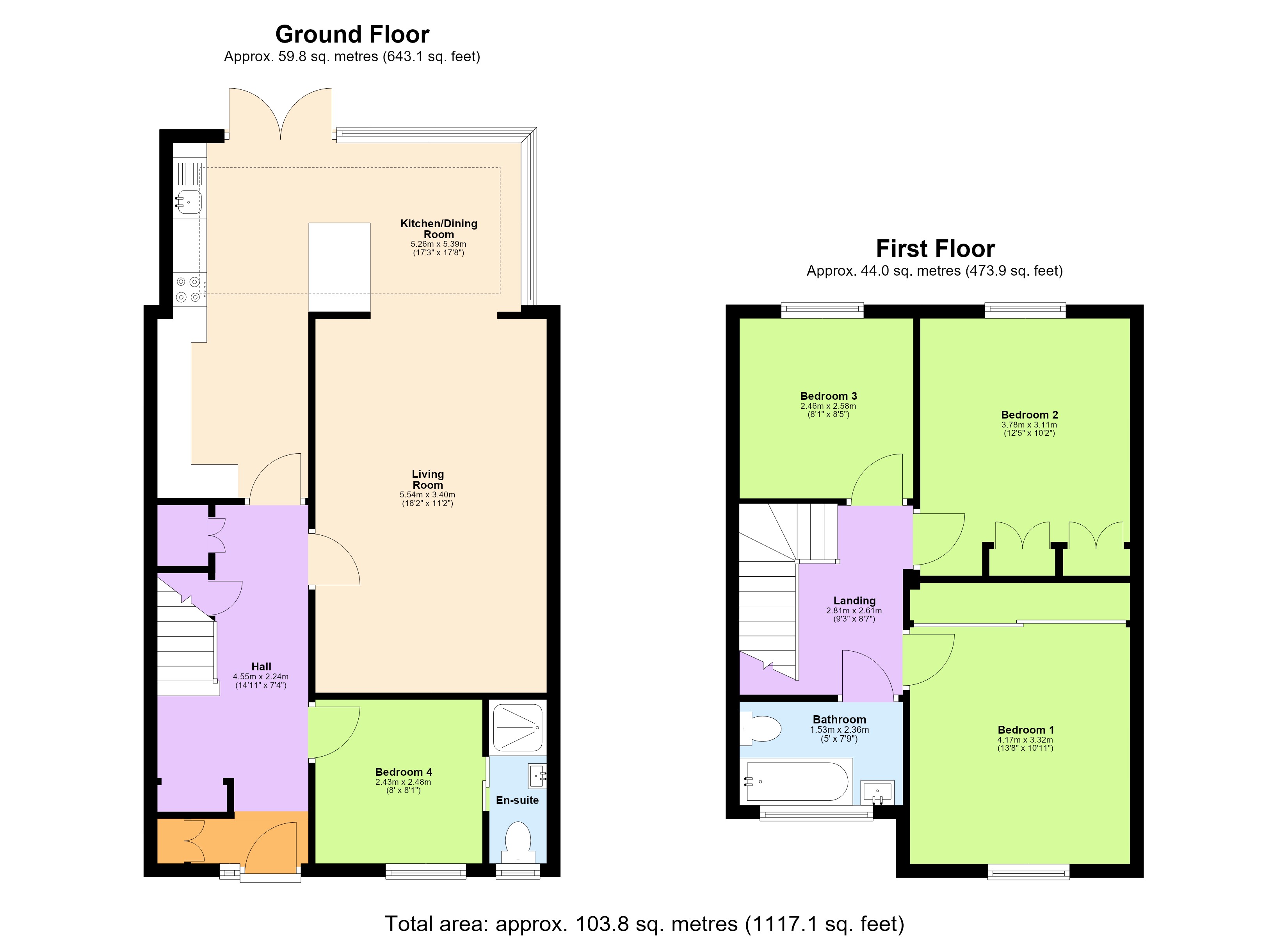 14, Beagle Close, Hertfordshire floorplan